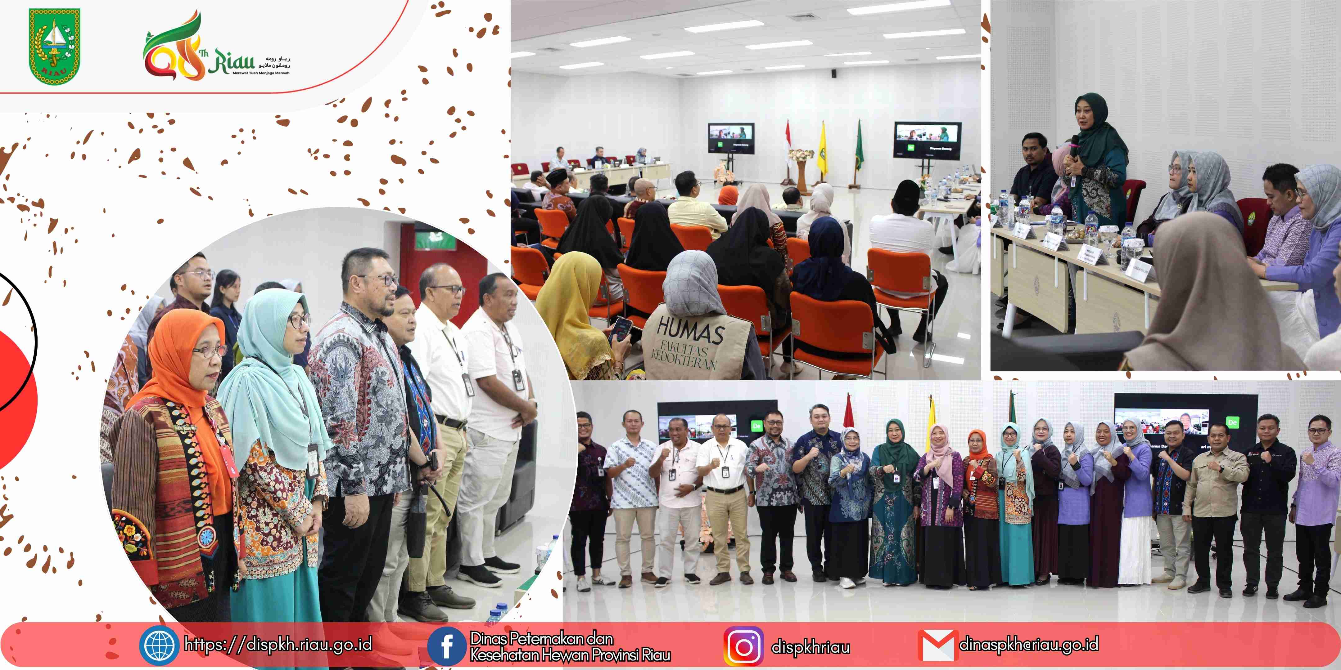 Kepala Dinas Peternakan dan Kesehatan Hewan Prov Riau Hadiri Pembukaan Visitasi lapangan pengusulan Program Studi Profesi Dokter Hewan Fakultas Kedokteran UNRI
