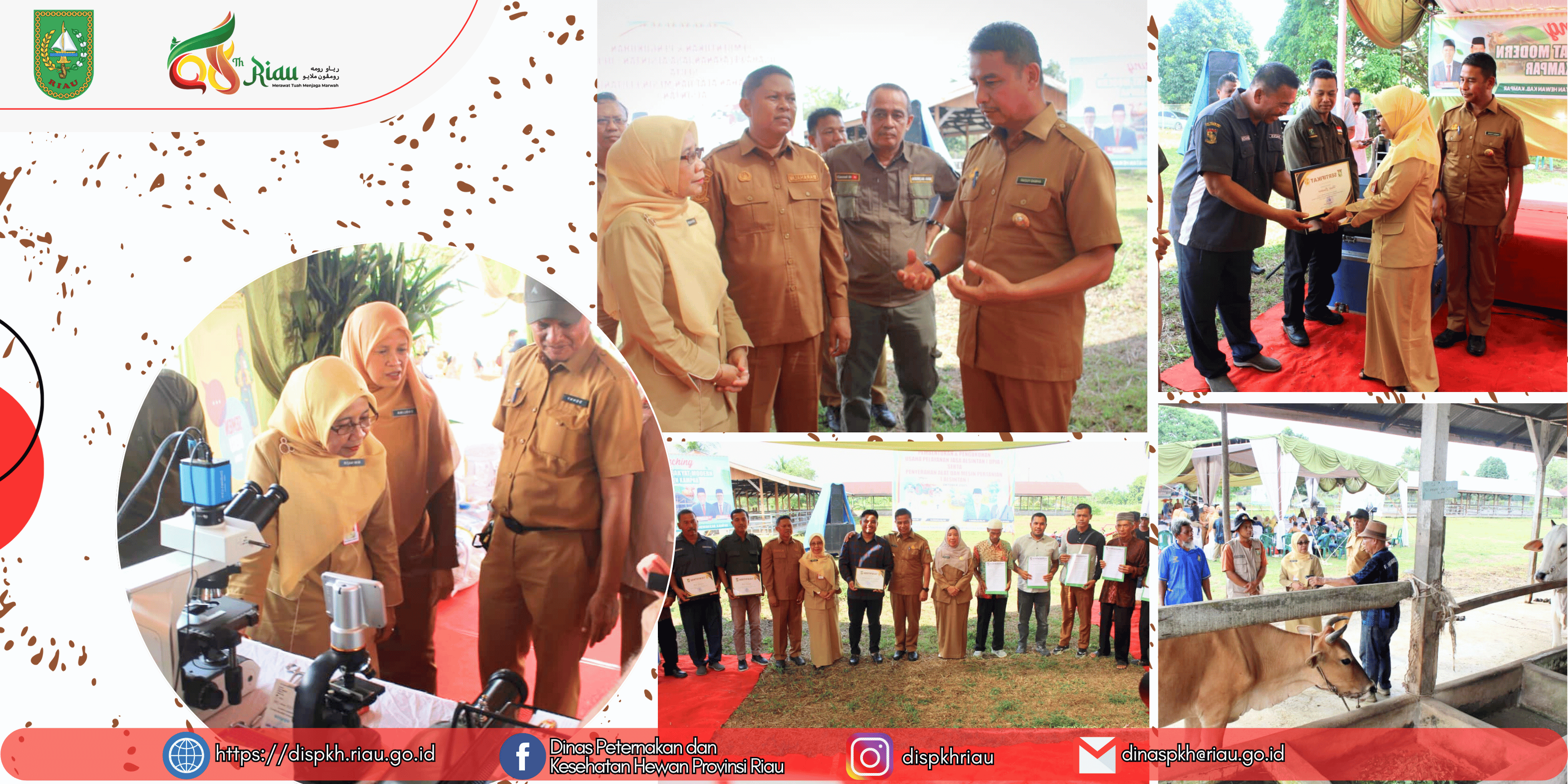 Kadis Peternakan dan Kesehatan Hewan Provinsi Riau Hadiri Launching Peternakan Rakyat Modern di Kabupaten Kampar