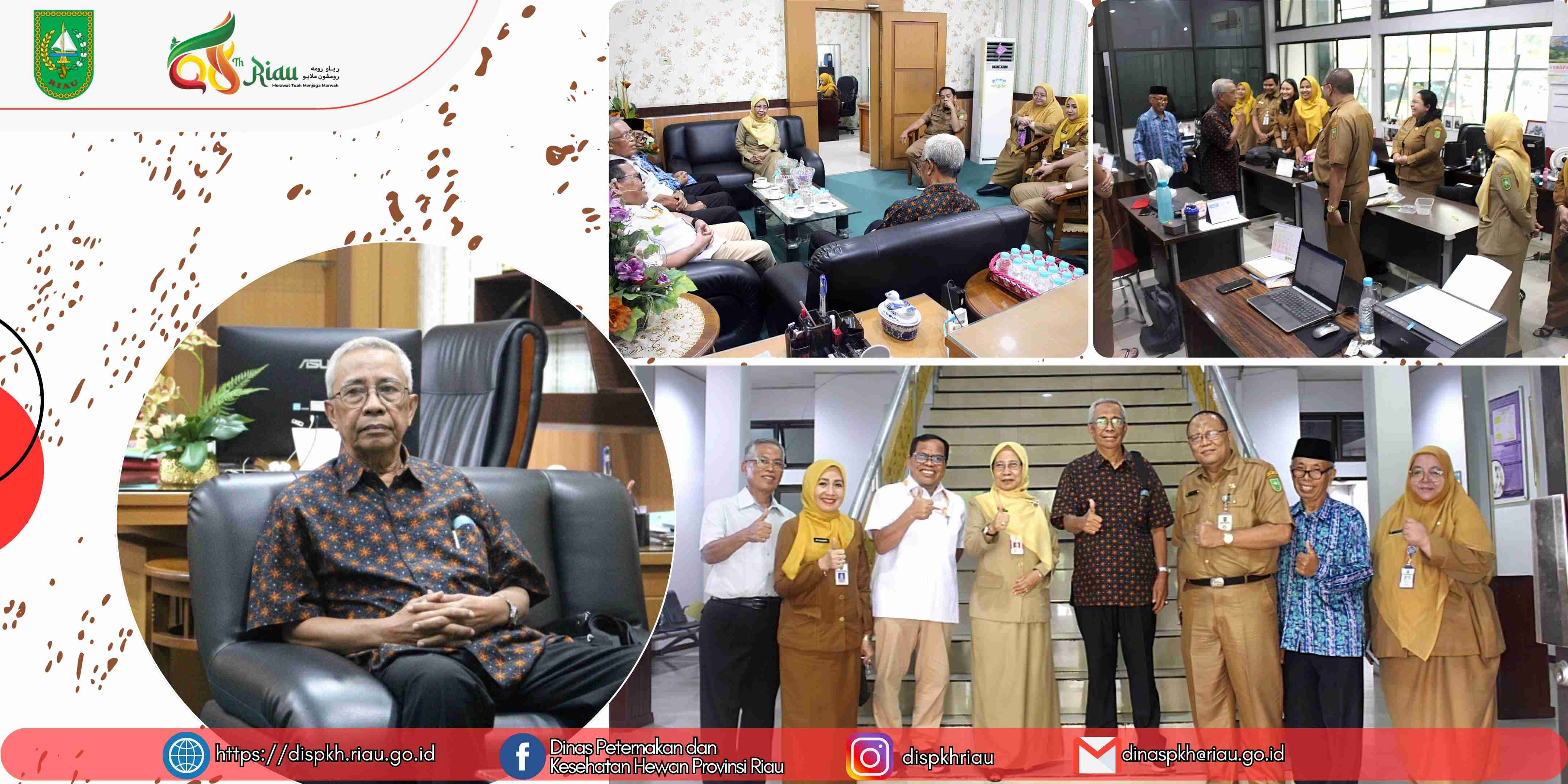Kepala Dinas Peternakan dan Kesehatan Hewan Provinsi Riau Terima Kunjungan Silaturahmi Para Alumni Dinas