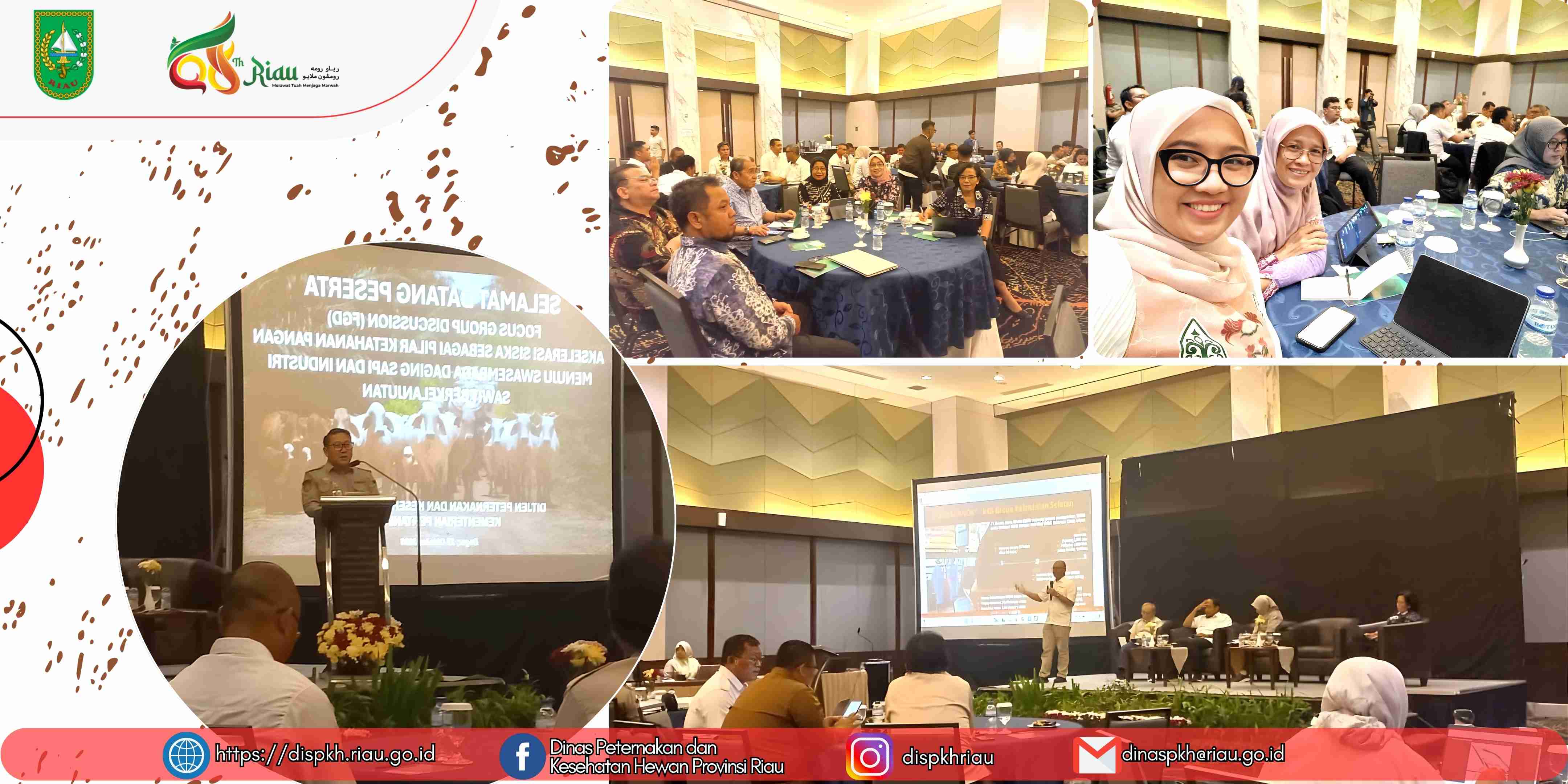 Kepala Dinas Peternakan dan Kesehatan Hewan Provinsi Riau Hadiri FGD SISKA di Bogor