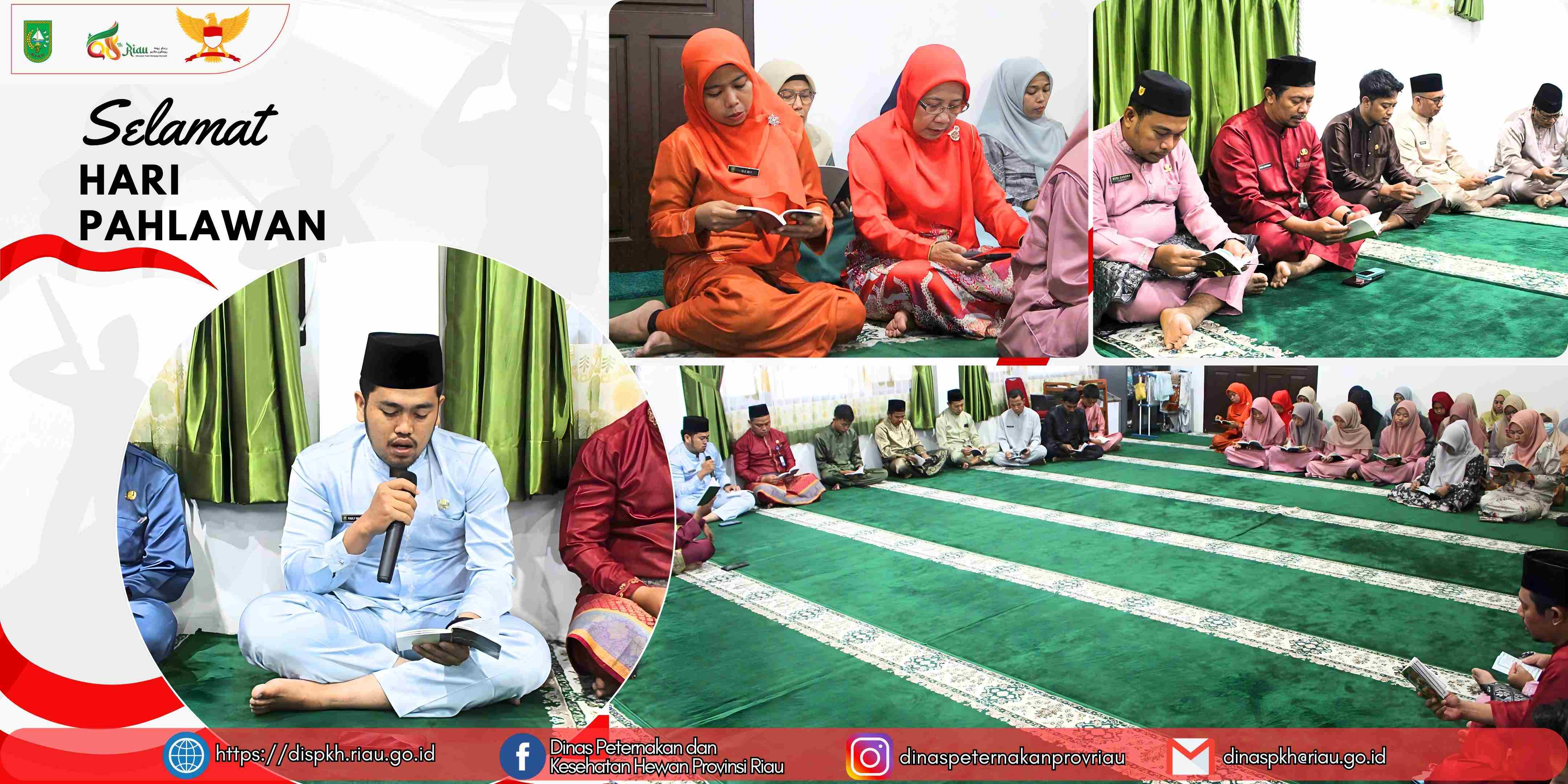 Yasinan Rutin DPKH Riau Dipimpin Fadly Wahid dari Bidang Keswan