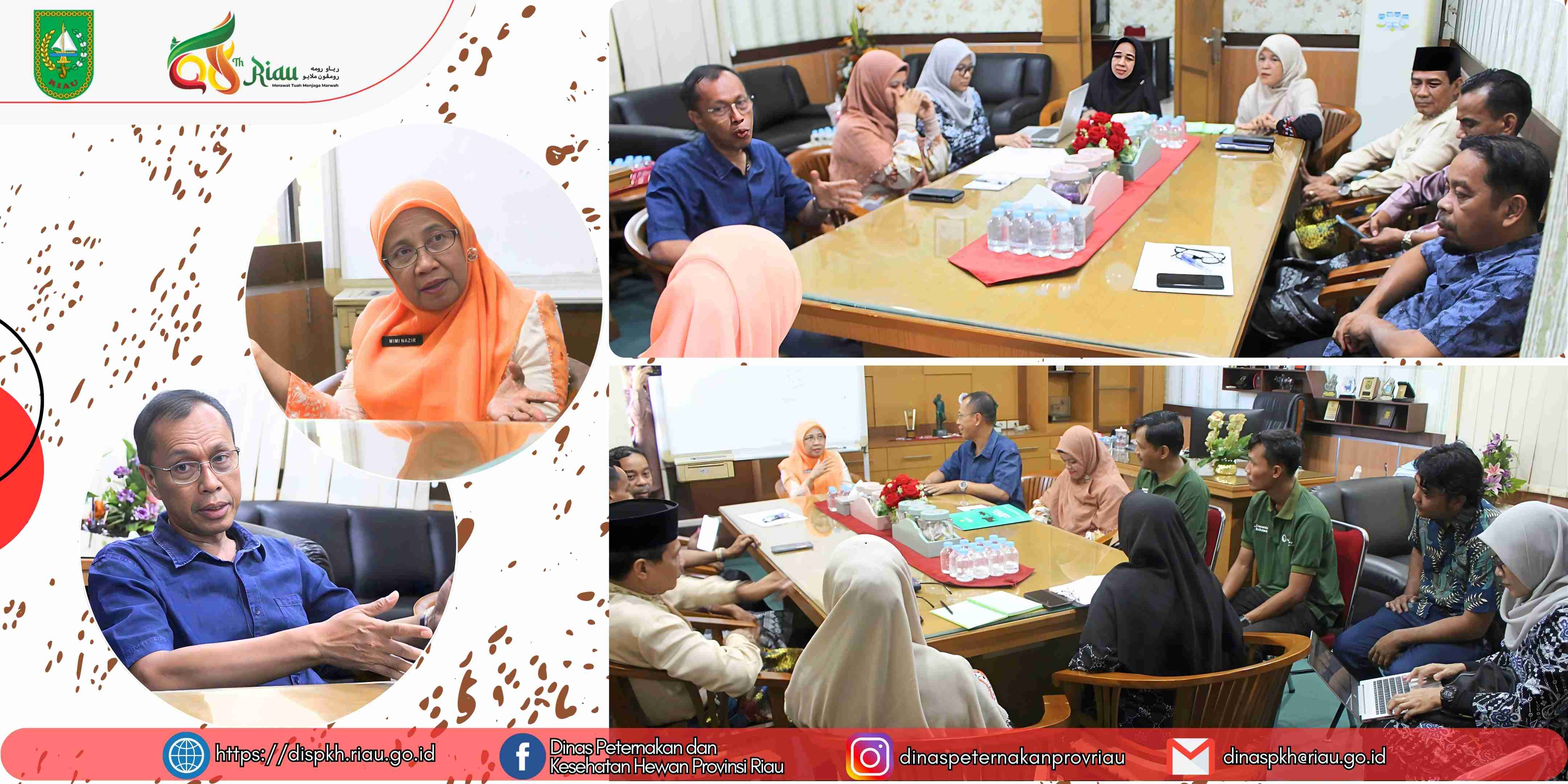 DPKH Provinsi Riau Terima Kunjungan Ditjen PKH Terkait Survey Hilirisasi Peternakan Ayam Terintegrasi