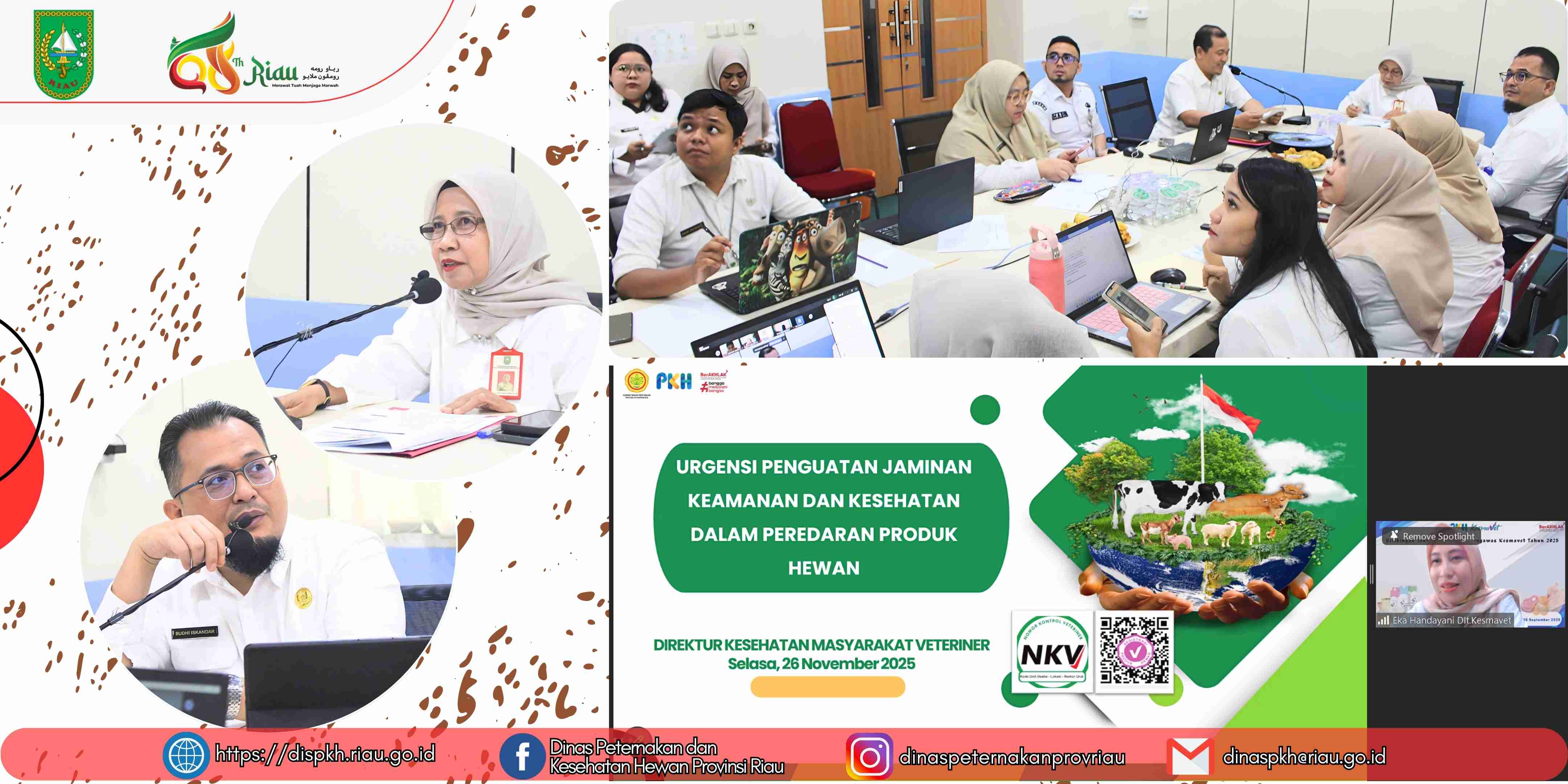 DPKH Provinsi Riau Gelar FGD Penguatan Pengawasan NKV dan Lalu Lintas Produk Hewan Tahun 2025