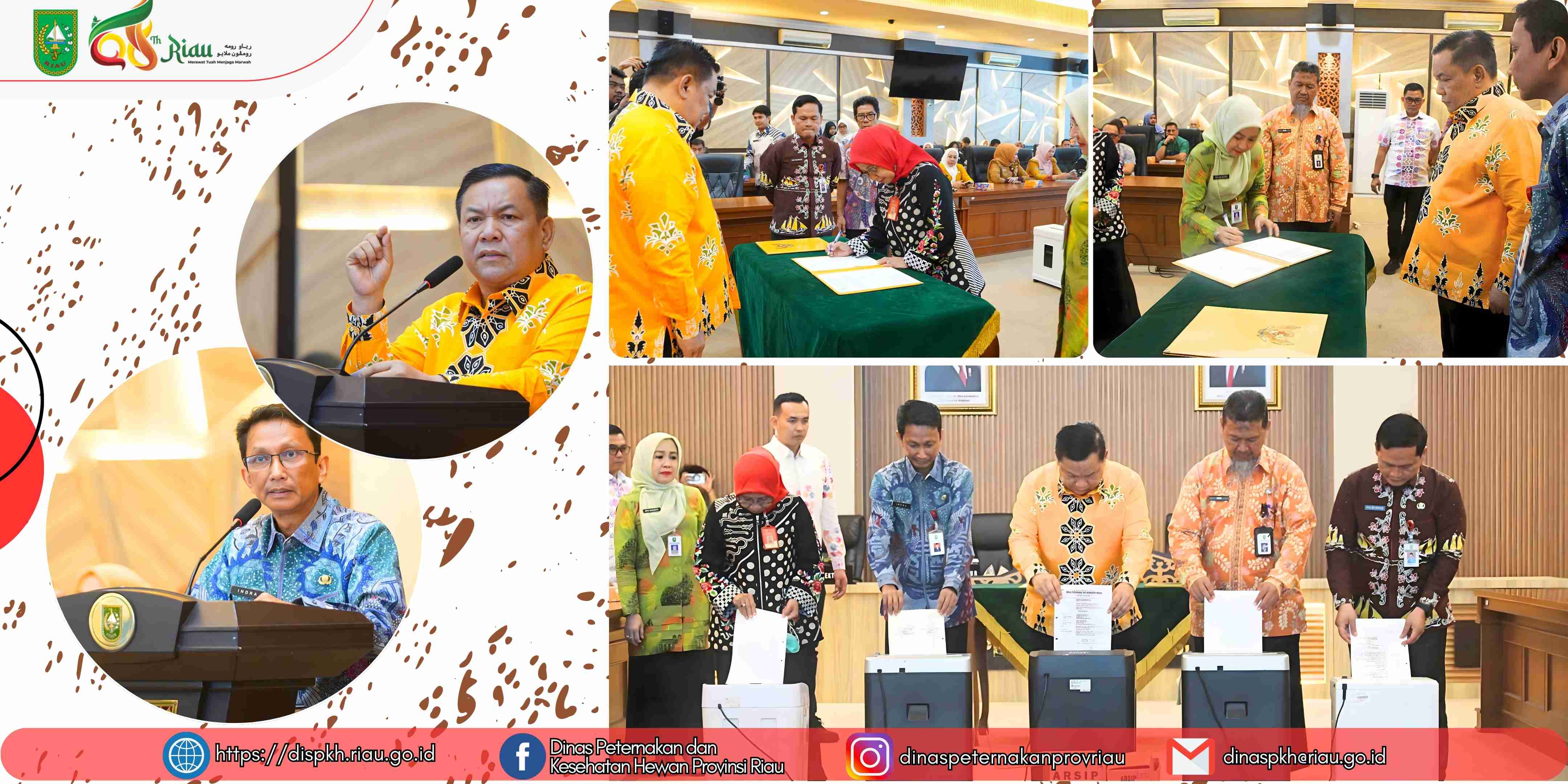 DPKH Provinsi Riau Ikuti Kegiatan Pemusnahan dan Penyerahan Arsip Statis Tingkat Provinsi Riau