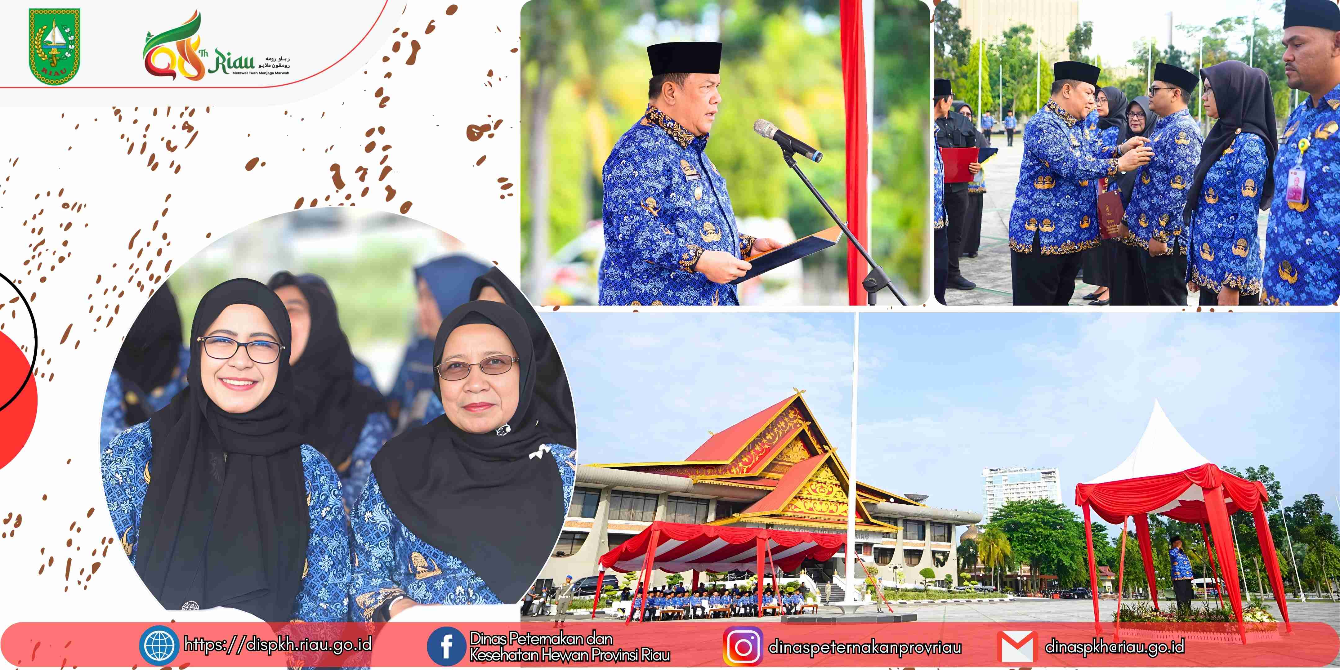 DPKH Provinsi Riau Hadiri Peringatan HUT ke-54 KORPRI Tingkat Provinsi Riau