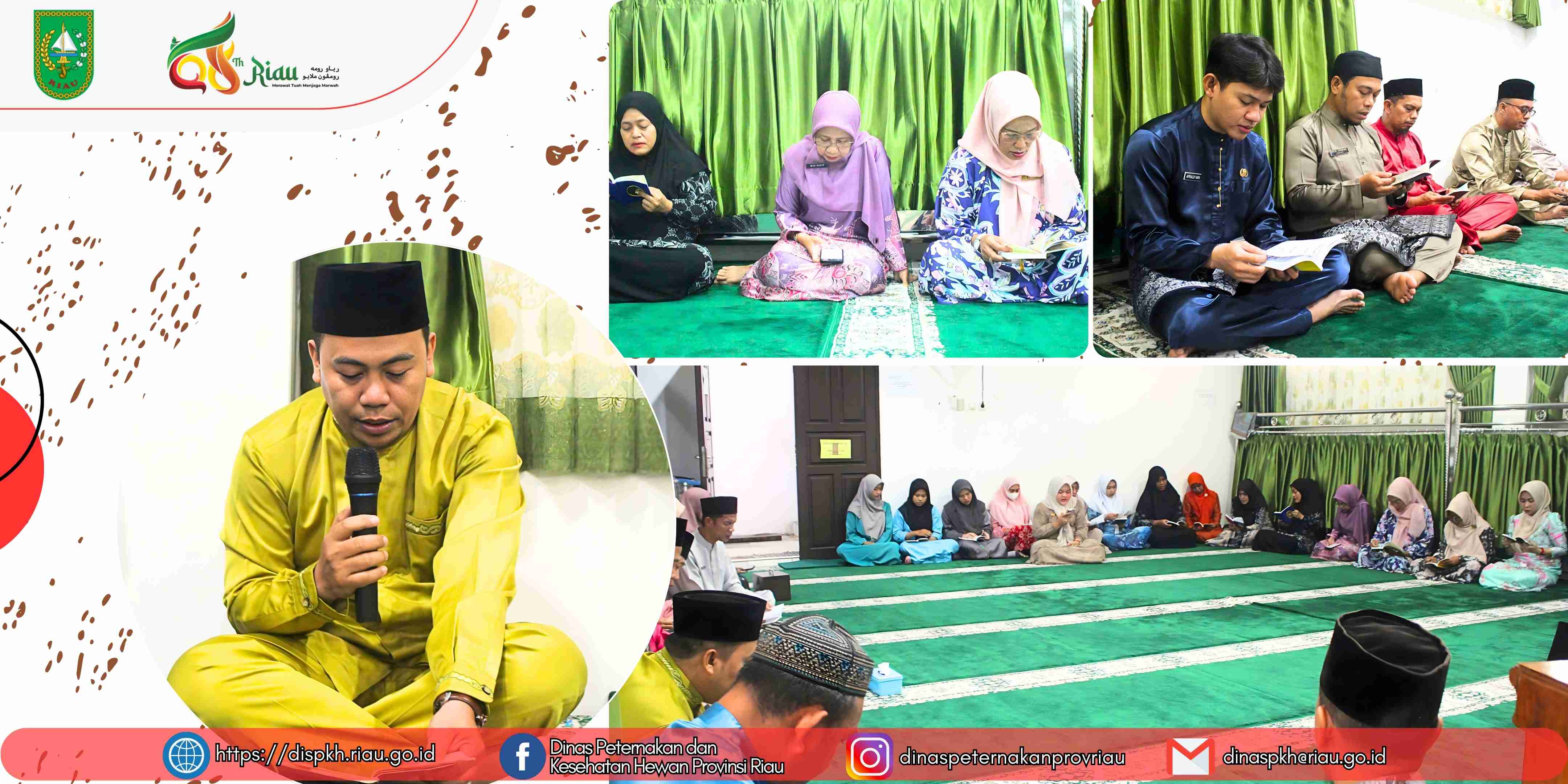 DPKH Provinsi Riau Gelar Kegiatan Yasinan Rutin di Musholla Al-Fitrah
