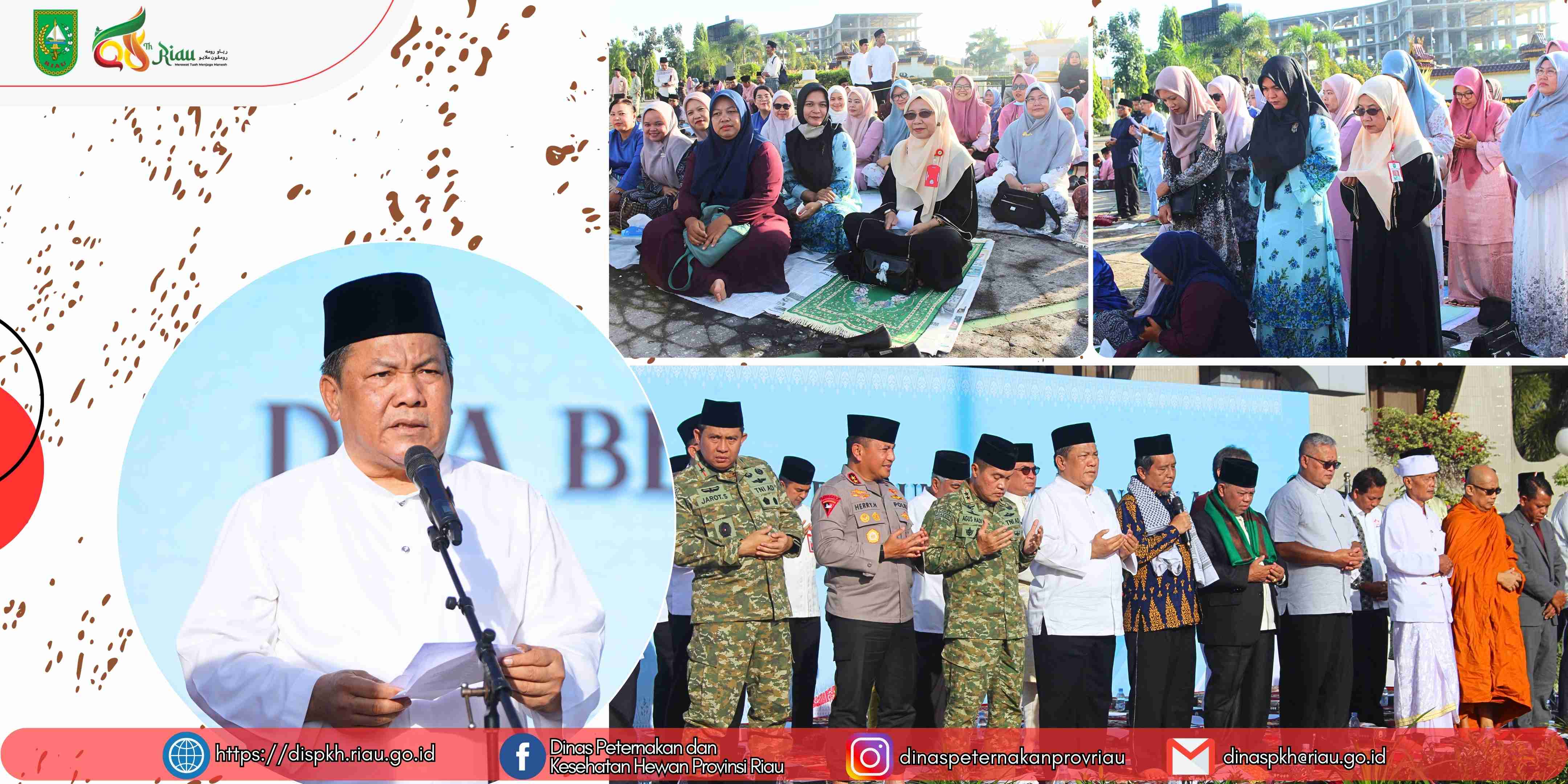 Dinas Peternakan dan Kesehatan Provinsi Riau Hadiri Doa Bersama Lintas Agama untuk Aceh, Sumut, dan Sumbar