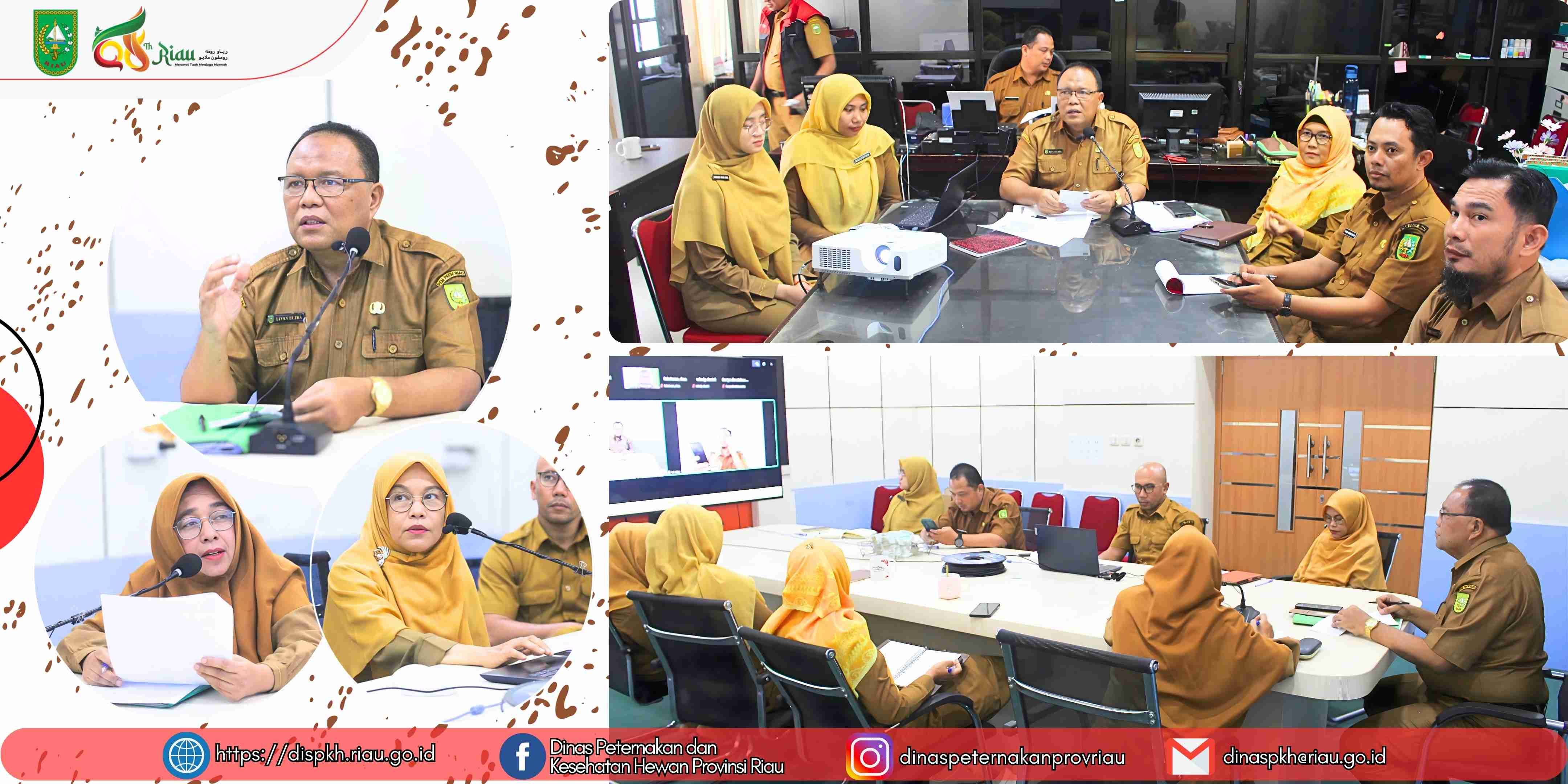 DPKH Provinsi Riau Gelar Rapat Evaluasi Optimalisasi Reproduksi Ternak Secara Virtual