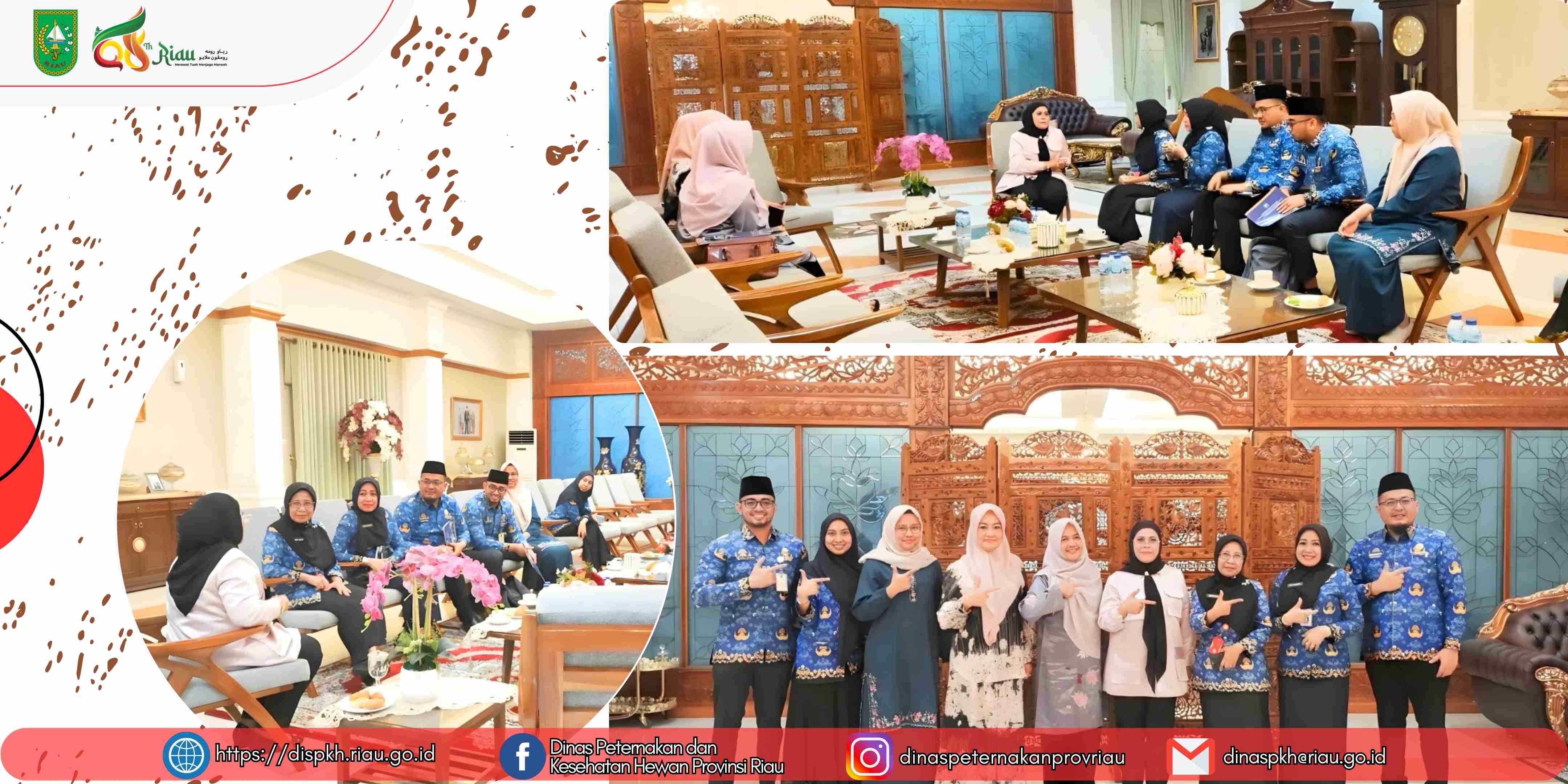 DPKH Provinsi Riau Laksanakan Silaturahmi dengan Plt. Ketua Tim Penggerak Pemberdayaan dan Kesejahteraan Keluarga Provinsi Riau Bahas Keamanan Produk Hewan ASUH