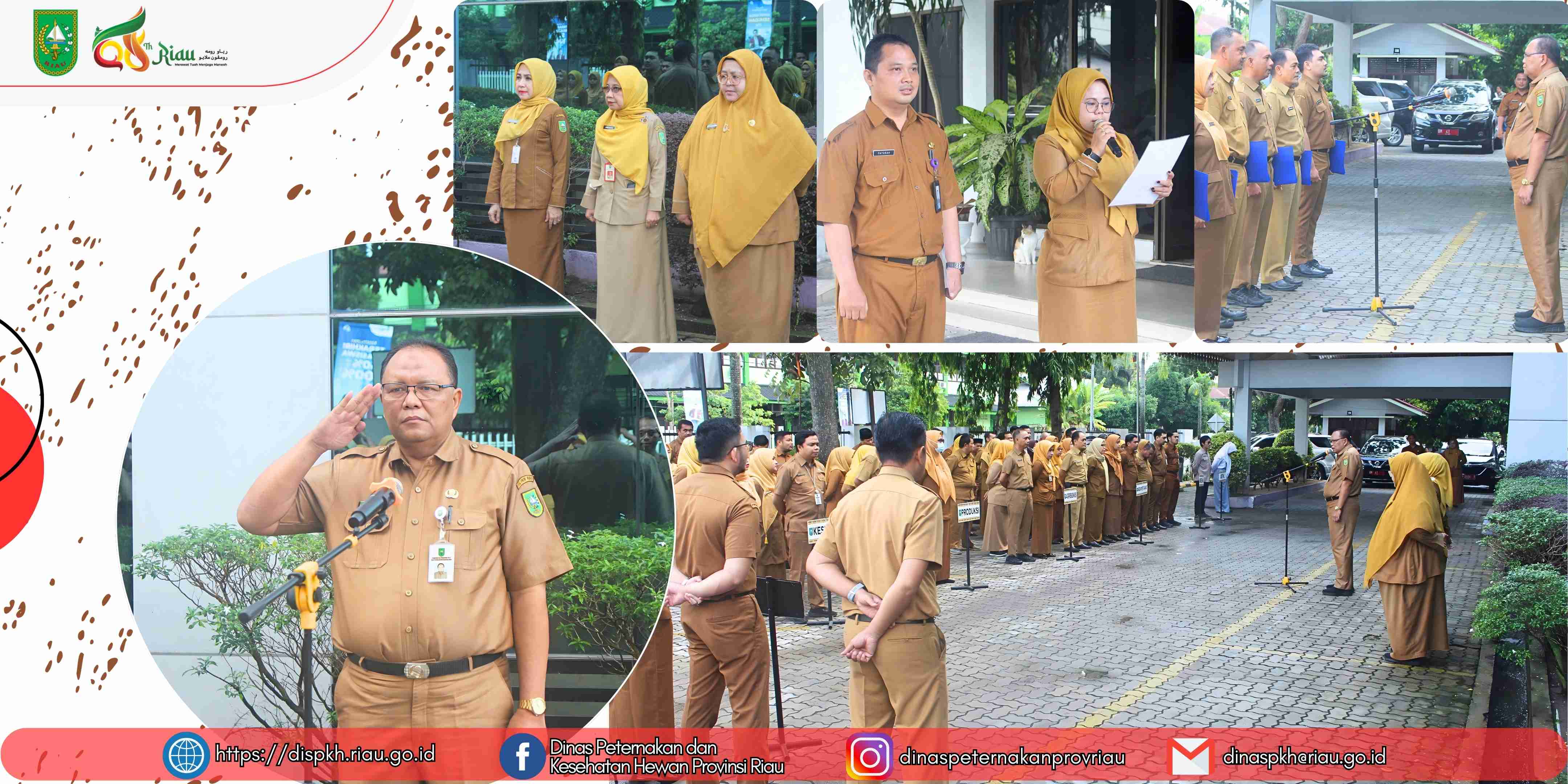 Apel Pagi Dinas Peternakan dan Kesehatan Hewan Provinsi Riau Tekankan Peran Ketua Tim dan Penyusunan Laporan Akhir