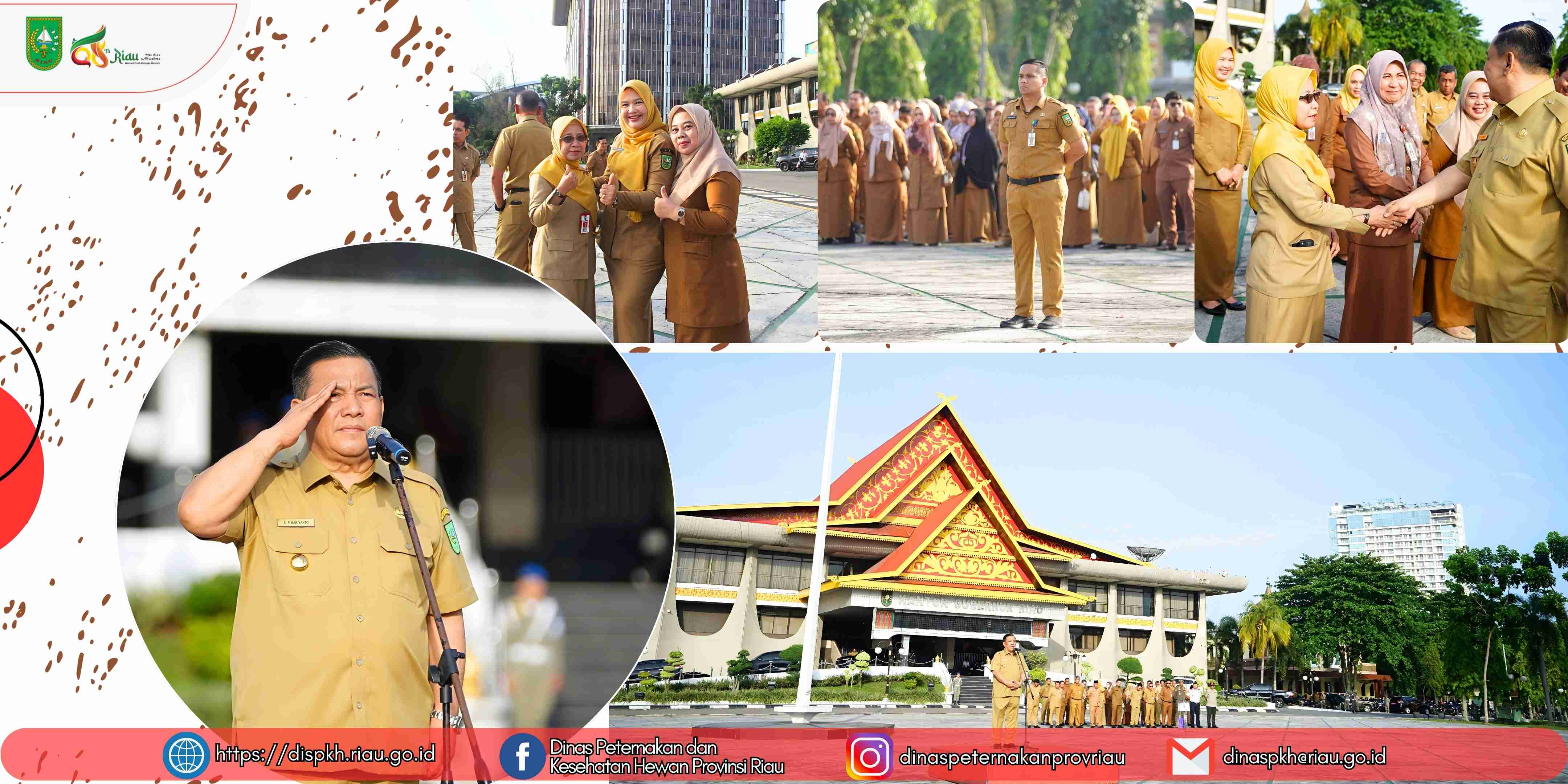 Kepala Dinas Peternakan dan Kesehatan Hewan Provinsi Riau Hadiri Apel Perdana Tahun 2026