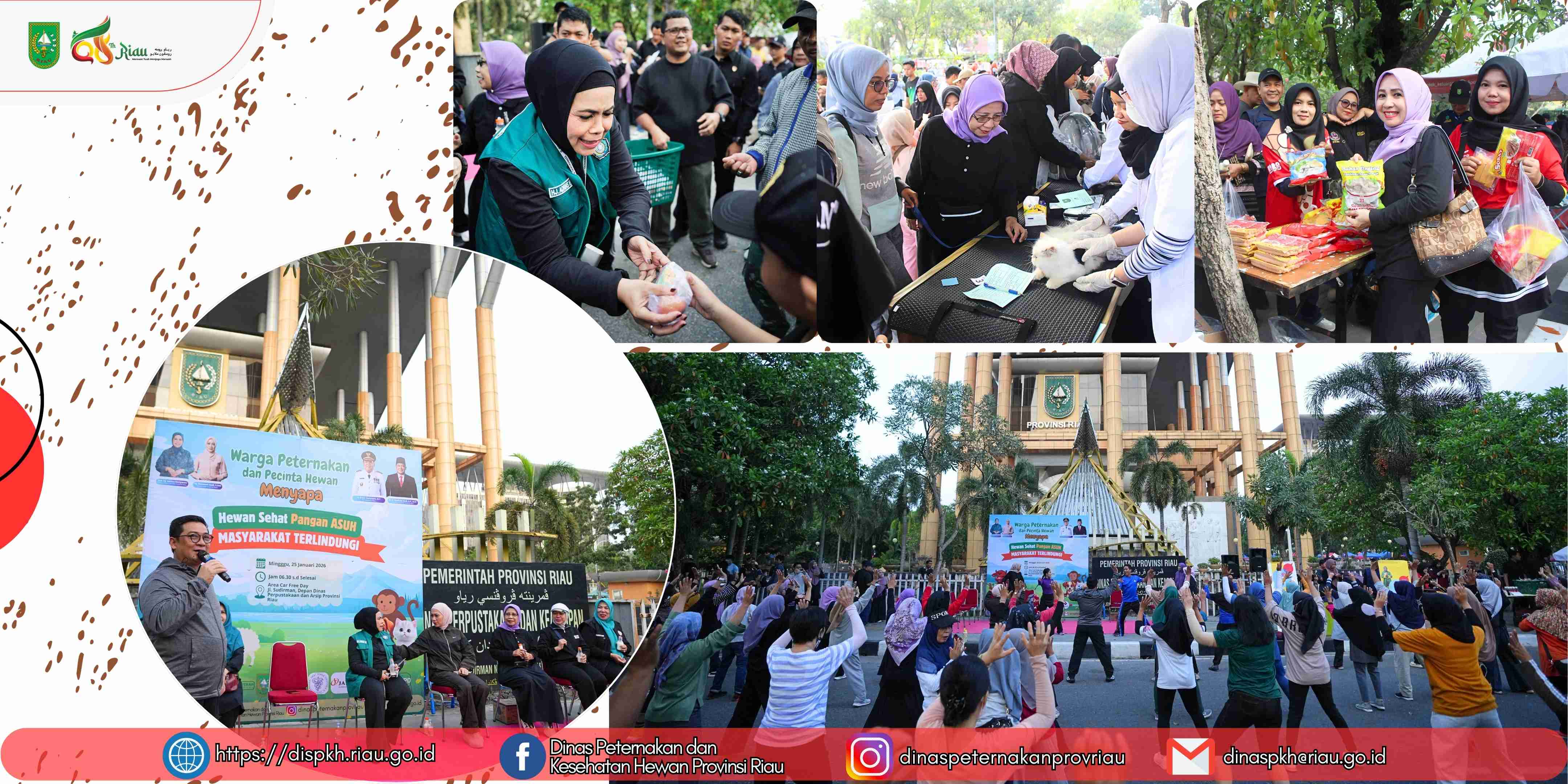 DPKH Provinsi Riau Gelar Kegiatan “Warga Peternakan dan Pecinta Hewan Menyapa” di Area CFD Pekanbaru