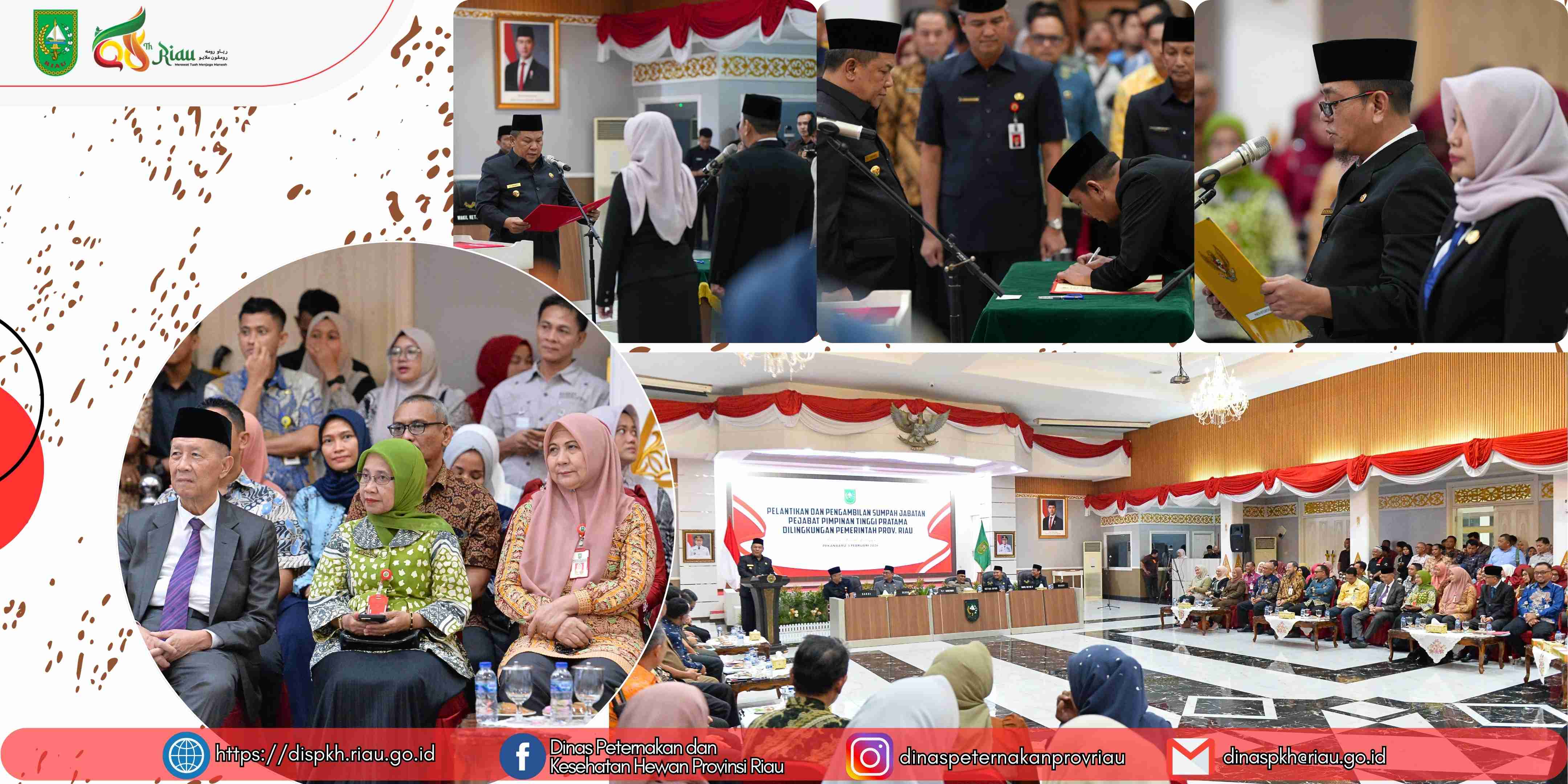 Ibu Kadis DPKH Provinsi Riau Hadiri Pelantikan Pejabat Pimpinan Tinggi Pratama di Lingkungan Pemerintah Provinsi Riau