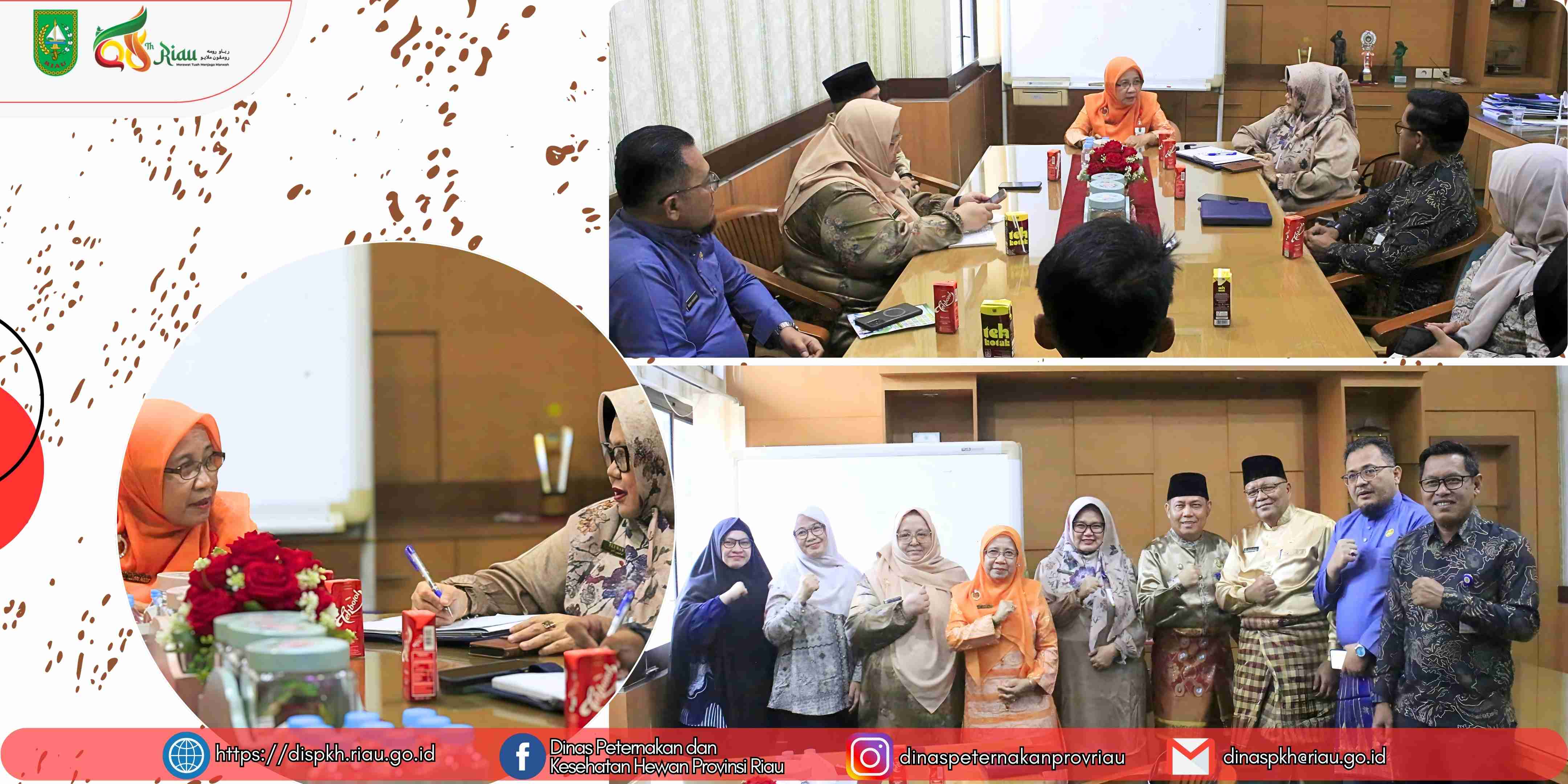 Kadis Peternakan dan Kesehatan Hewan Provinsi Riau Terima Kunjungan DKPP Kota Dumai Bahas Akselerasi Kegiatan Tahun 2026