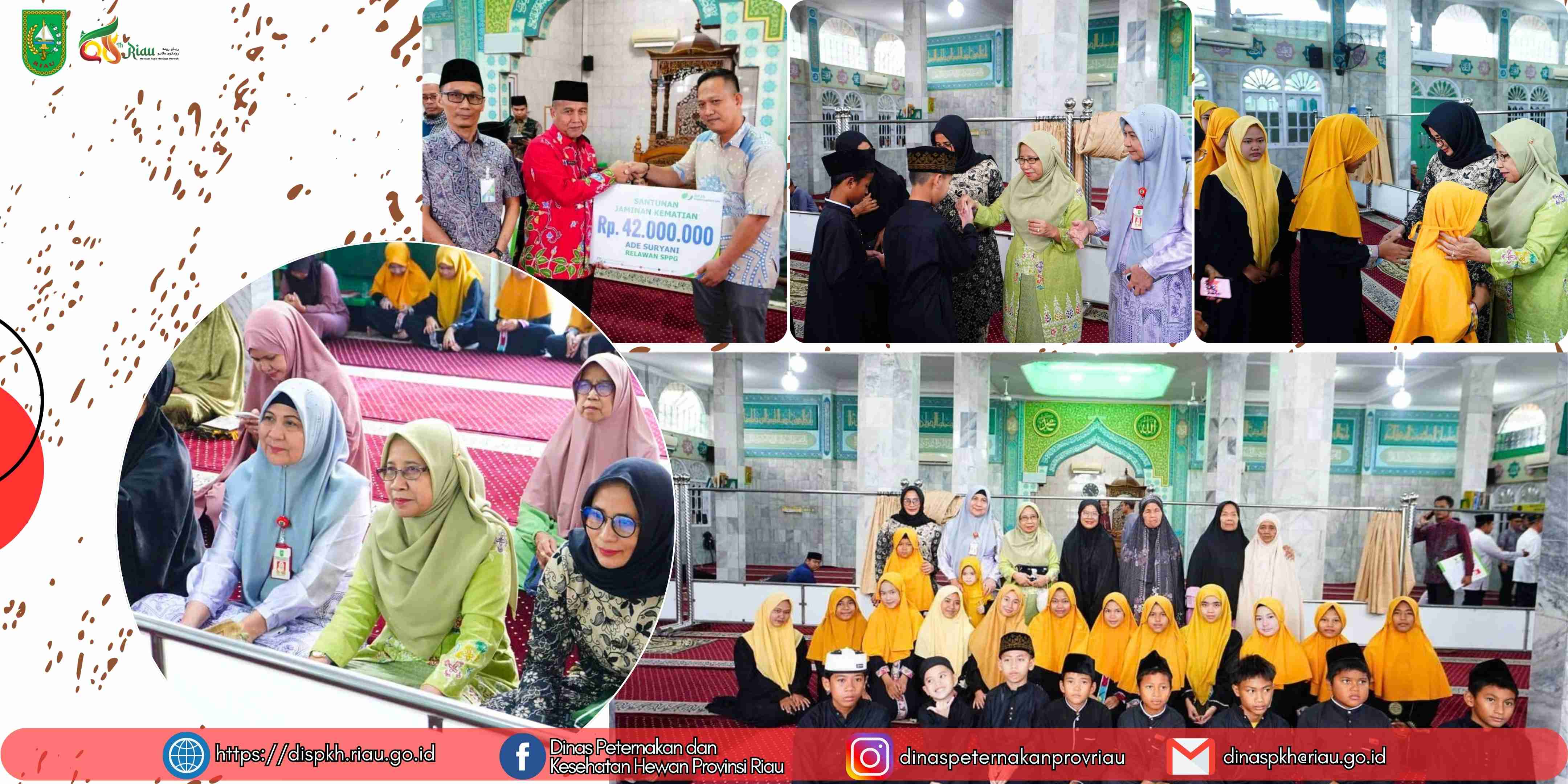 Kepala DPKH Riau Hadiri Safari Ramadhan Pemprov Riau di Masjid Al-Ikhlas