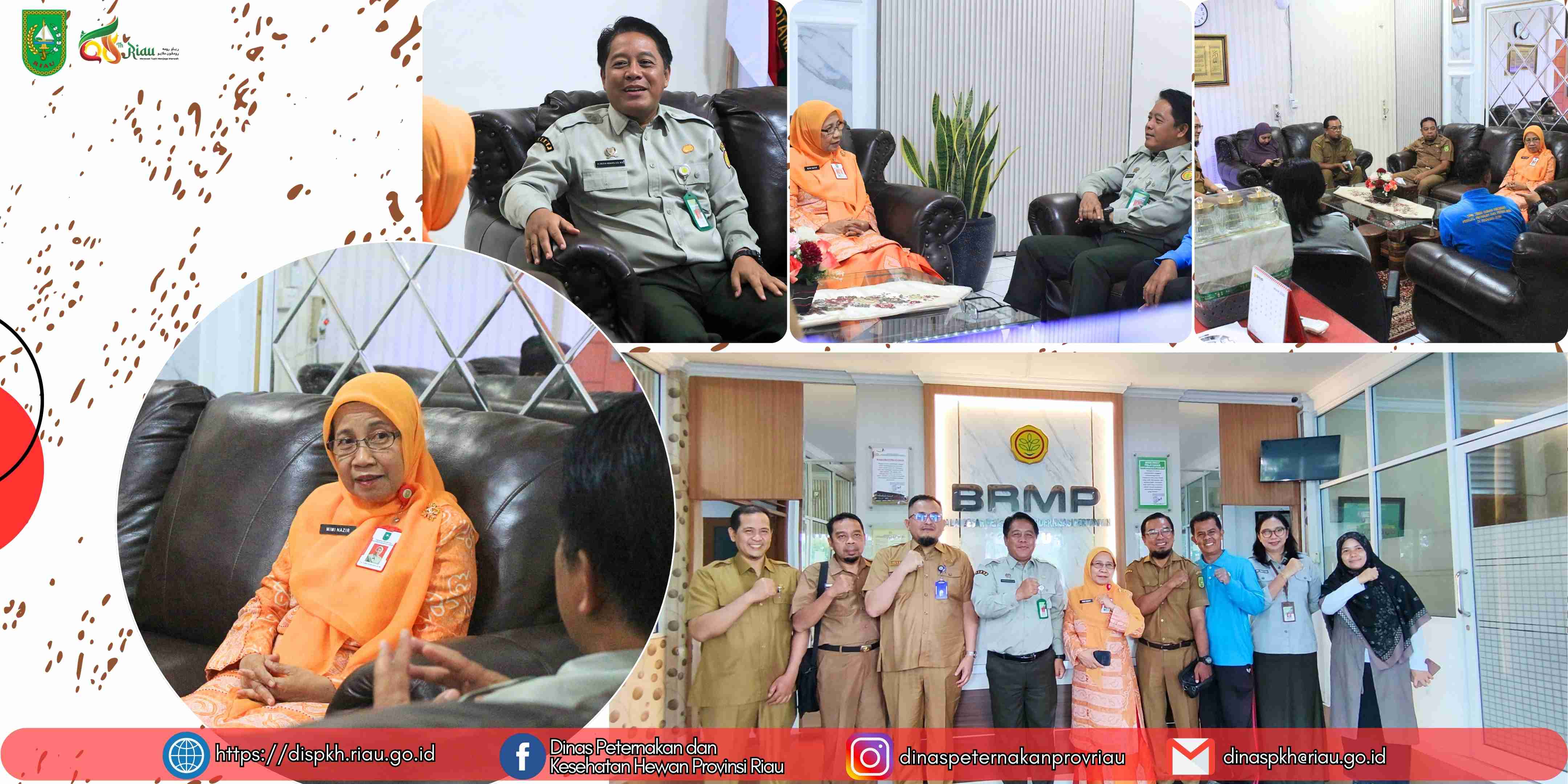 erkuat Peran Penyuluh, Kadis PKH Prov Riau Lakukan Kunjungan Silaturahmi ke BRMP