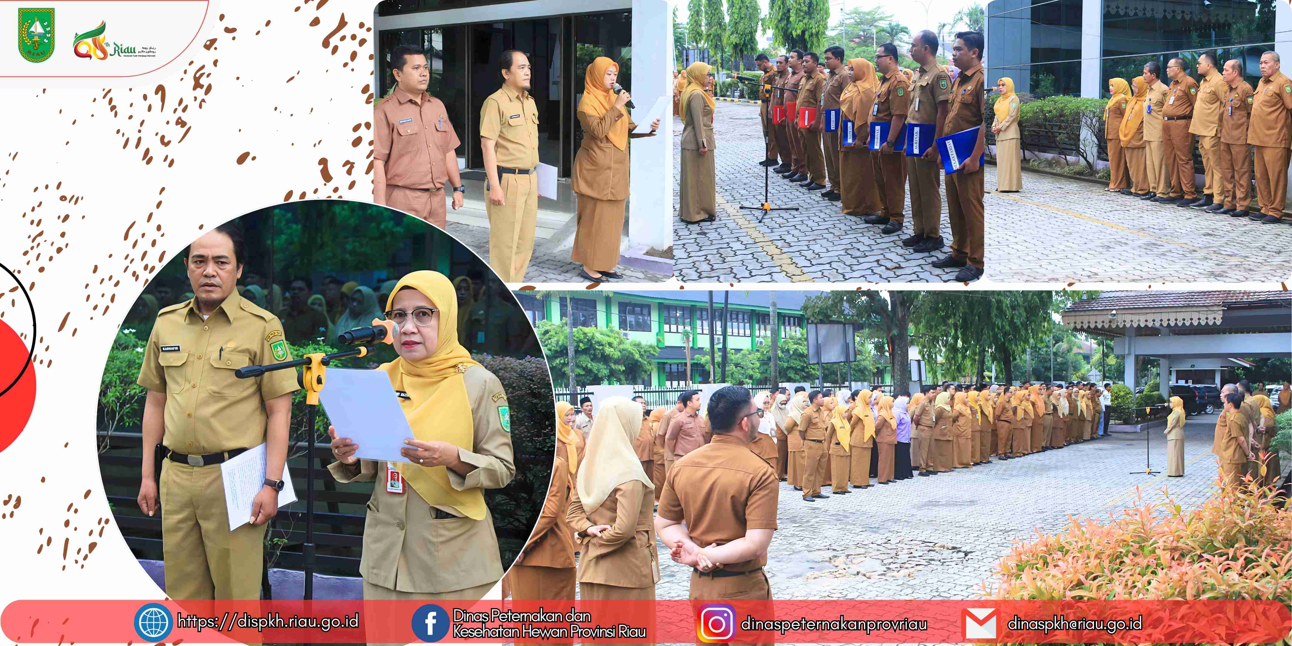 Kepala Dinas PKH Provinsi Riau Pimpin Apel Bersama, Tekankan Hemat Energi dan Kedisiplinan ASN