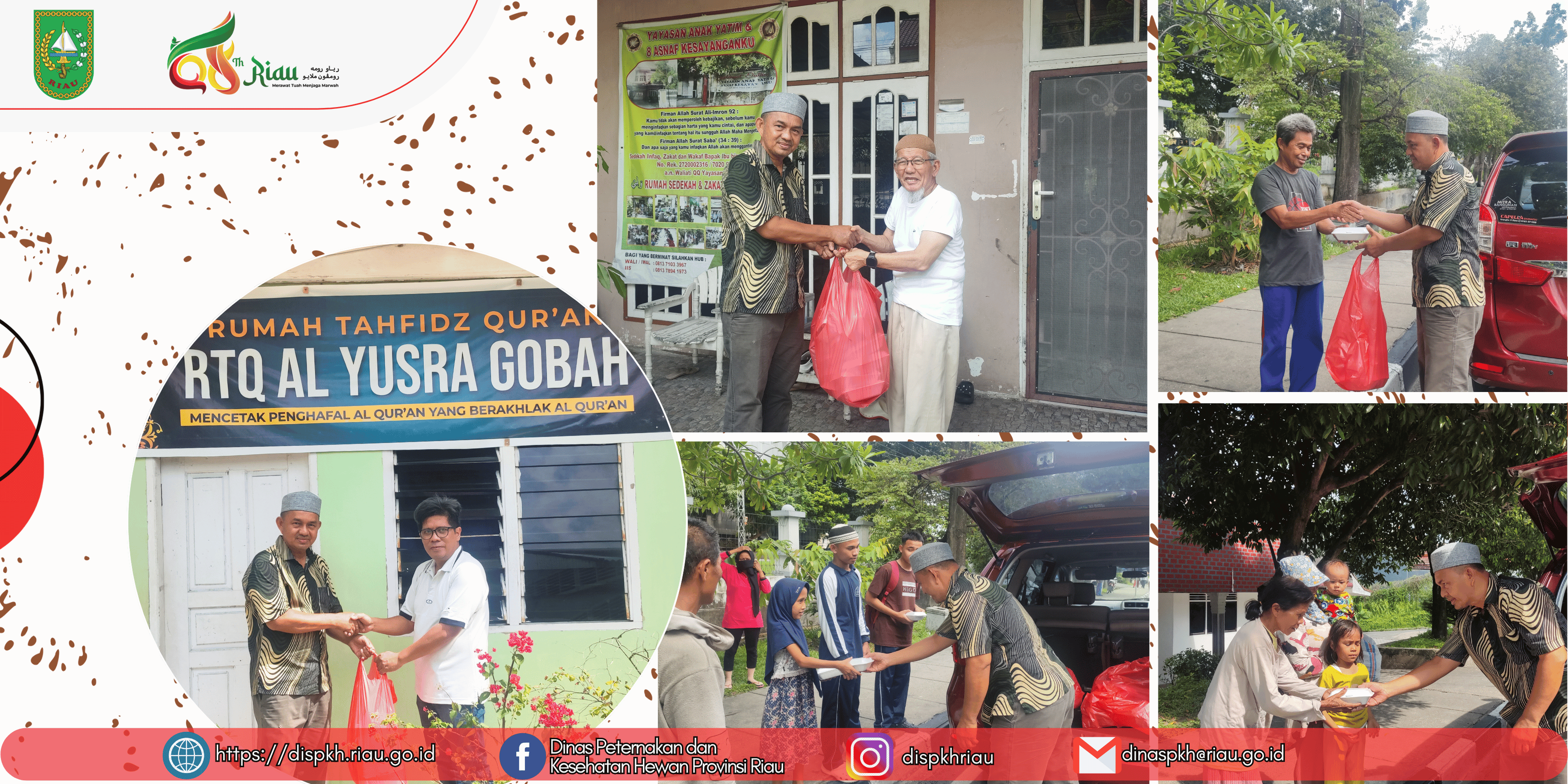 Jumat Berkah, DPKH Provinsi Riau Salurkan Sedekah kepada Masyarakat