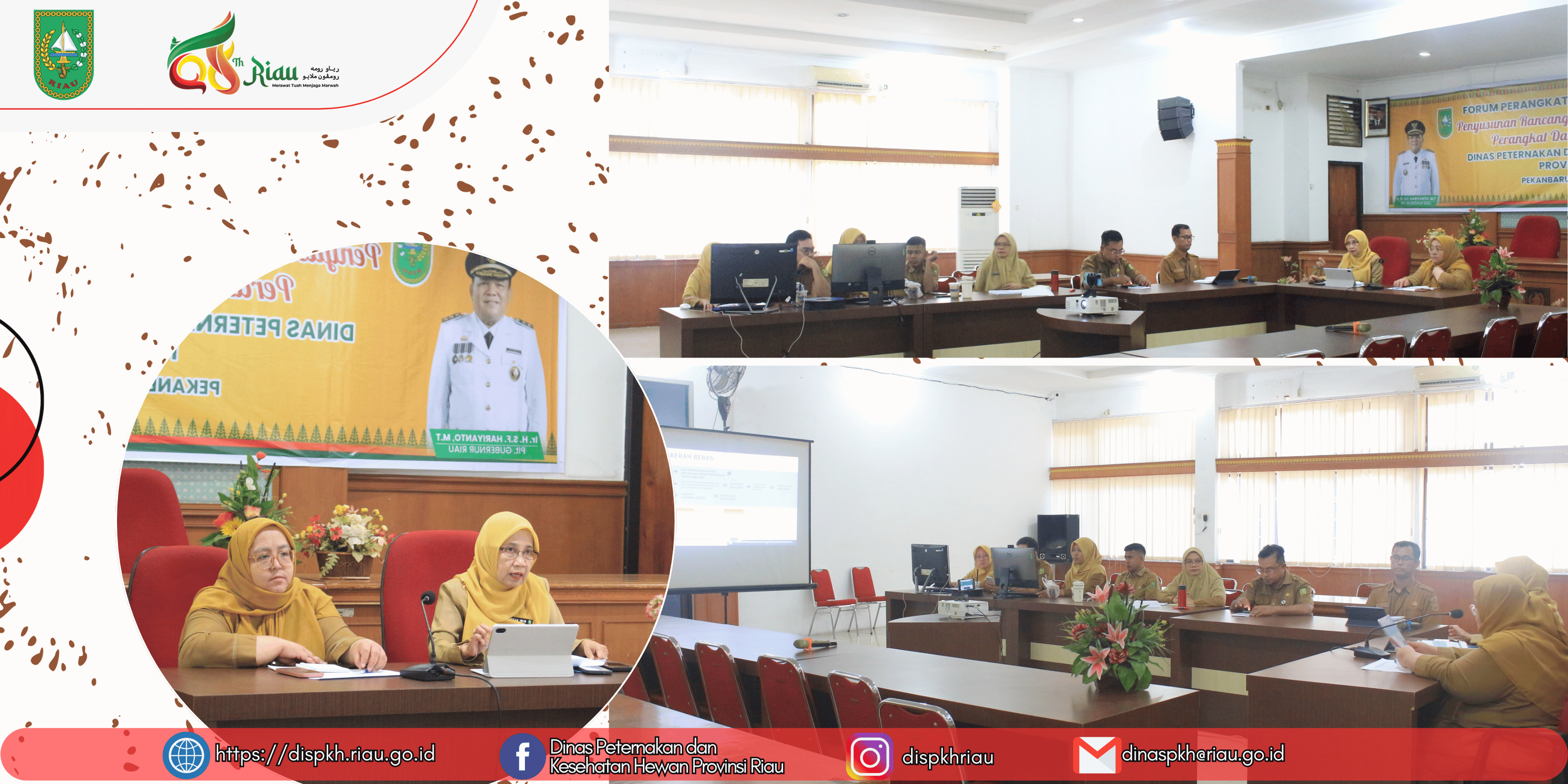 DPKH Provinsi Riau Gelar Zoom Meeting Pemutakhiran Status Penyakit Hewan