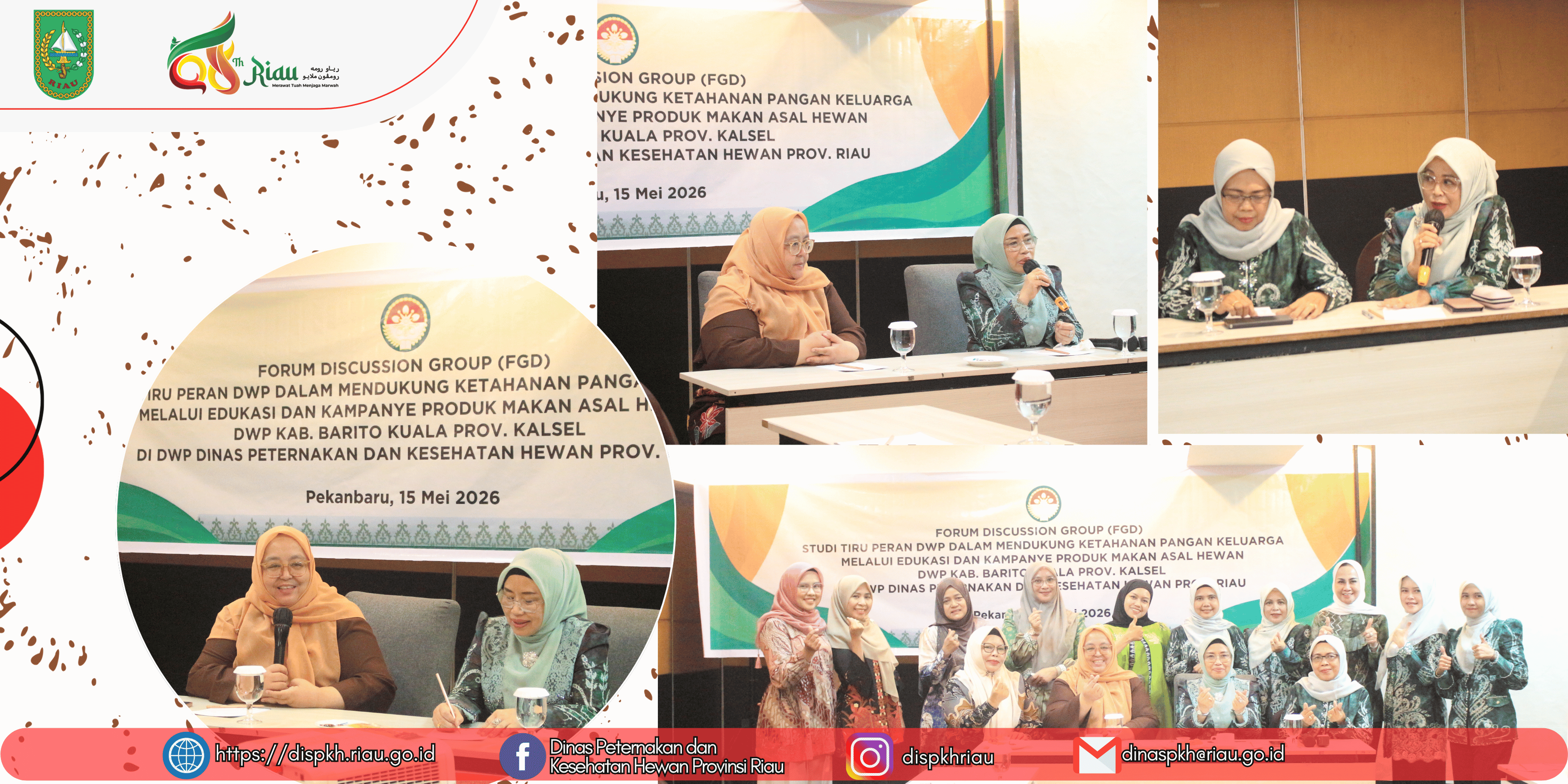 Dharma Wanita Persatuan Kabupaten Barito Kuala Lakukan Kunjungan Peningkatan Wawasan ke DWP DPKH Provinsi Riau