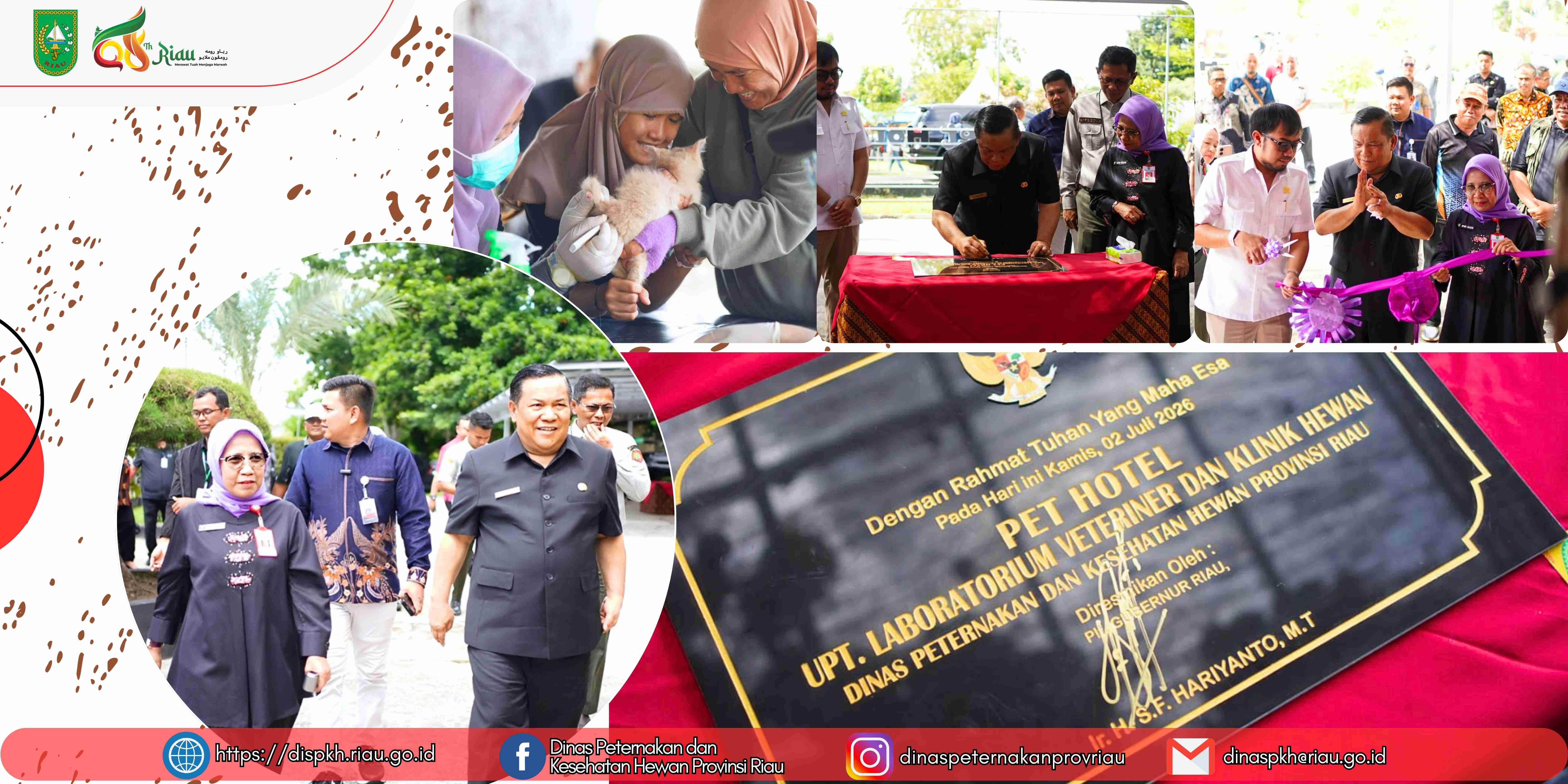 Sukses Gelar Kick Off Bulan Vaksinasi Rabies Secara Serentak di 11 Kabupaten/Kota, Riau lampaui target 2.176 Ekor Hewan Penular Rabies (HPR) Divaksinasi dan Resmikan Fasilitas Baru