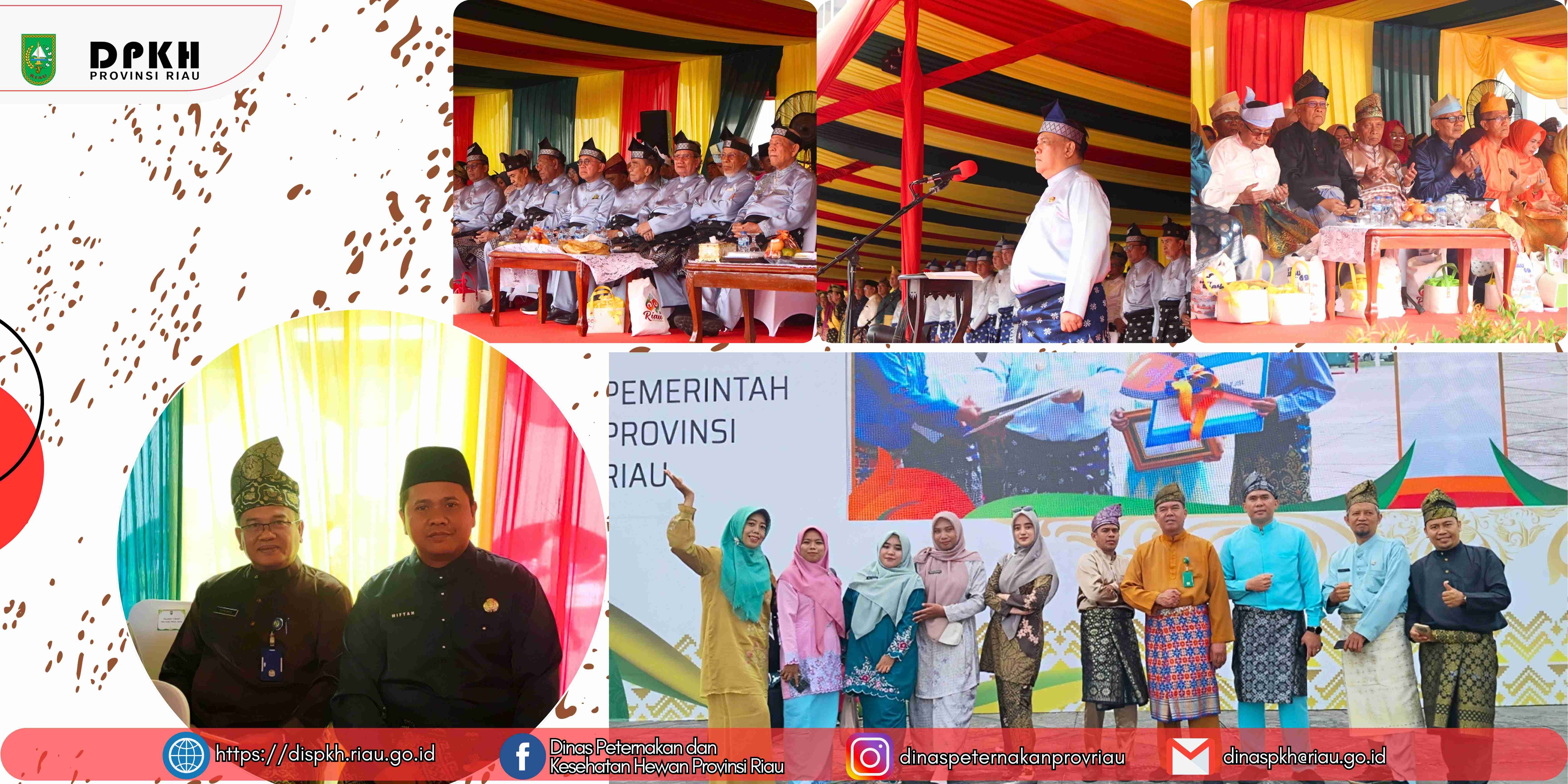 Kenakan Busana Melayu Lengkap, Plt Kadis PKH Supaiman, S.Sos., M.Si Bersama Jajaran Hadiri Upacara HUT ke-69 Provinsi Riau