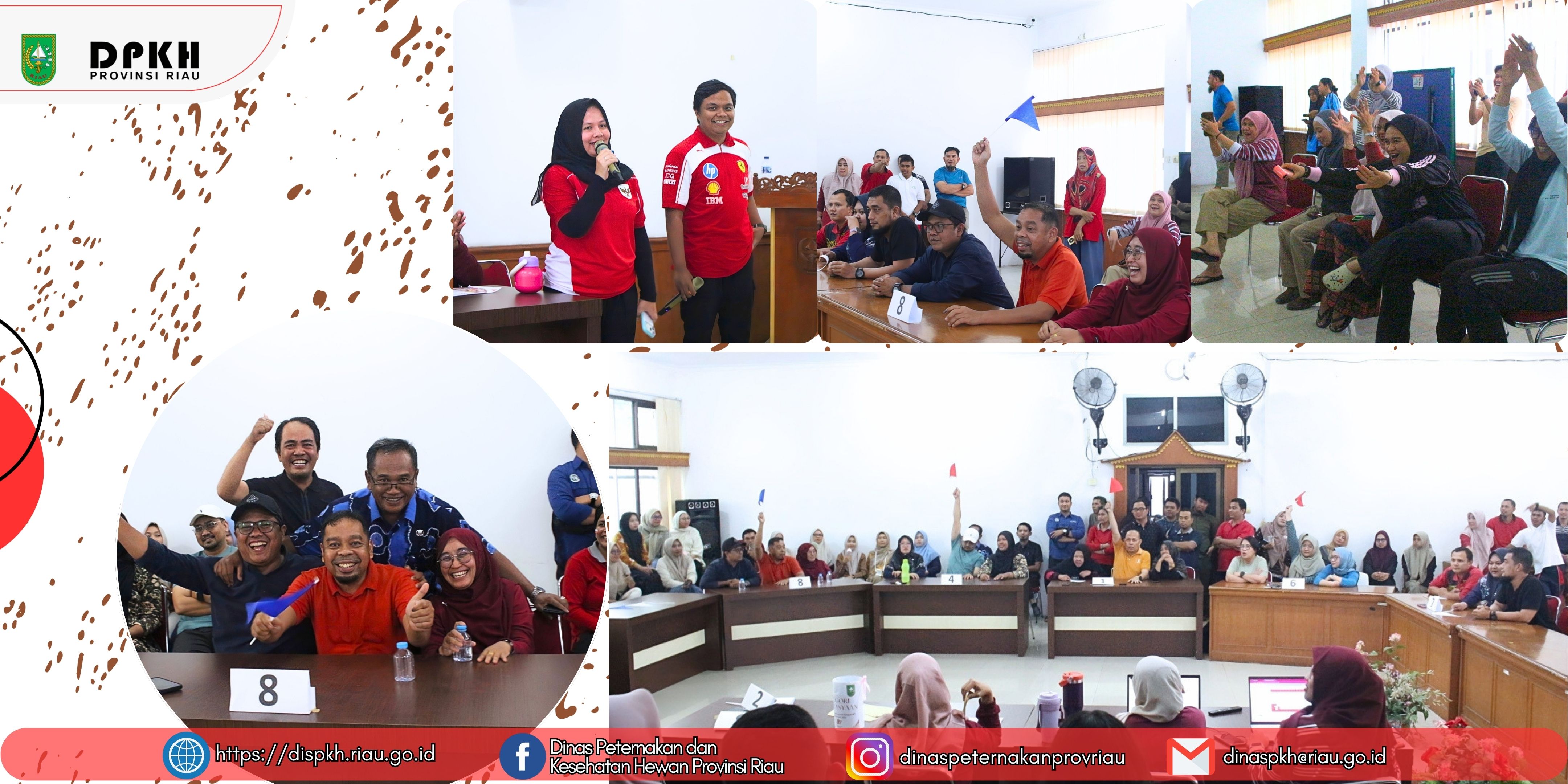 Kebersamaan, gelak tawa, dan semangat saling dukung menyatu dalam rangkaian semarak Kemerdekaan RI di lingkungan DPKH Provinsi Riau