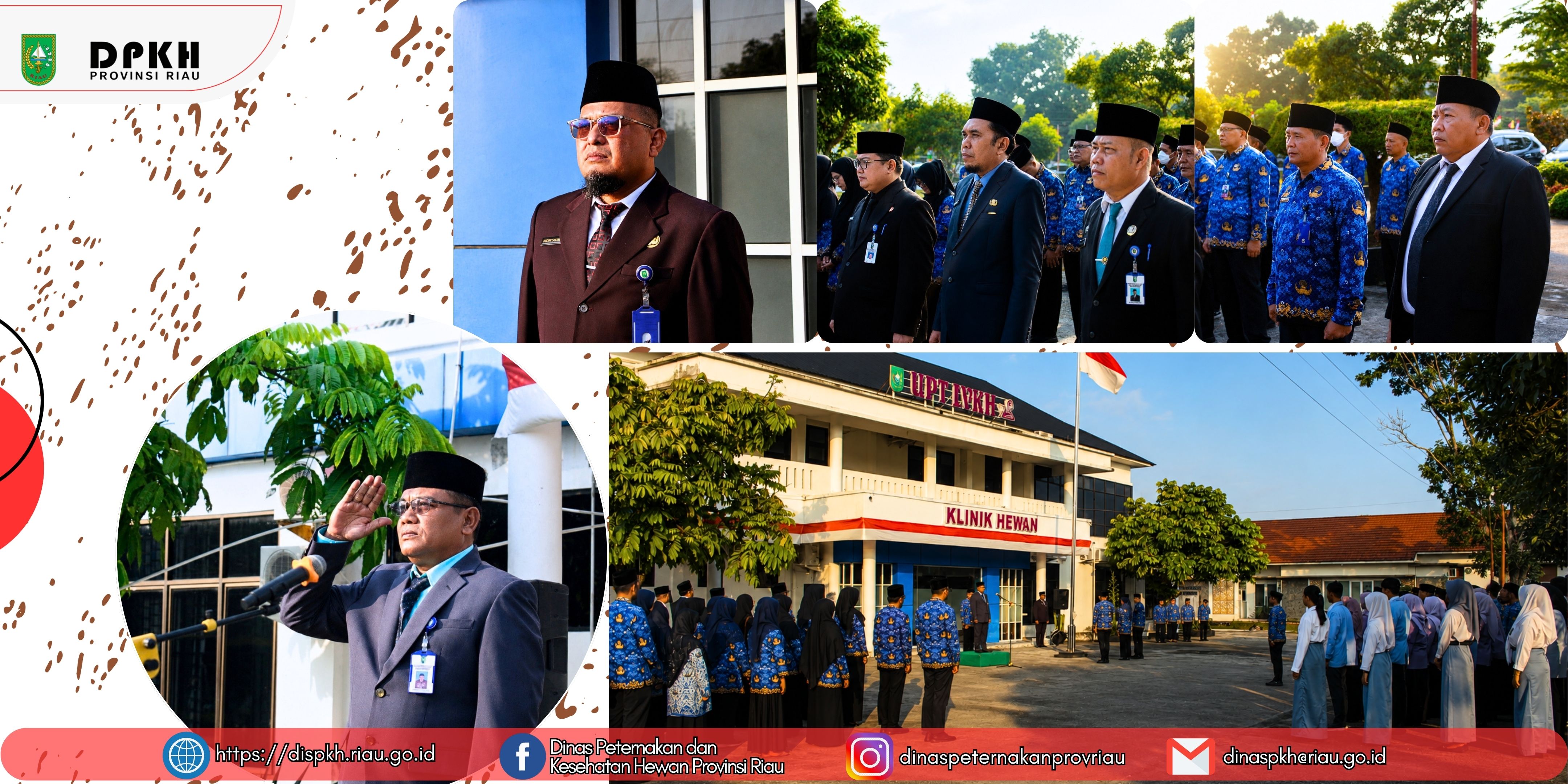 Berlangsung Khidmat, Plt. Kadis PKH Supaiman Pimpin Upacara HUT ke-81 RI dan Serahkan Hadiah Lomba di UPT LVKH