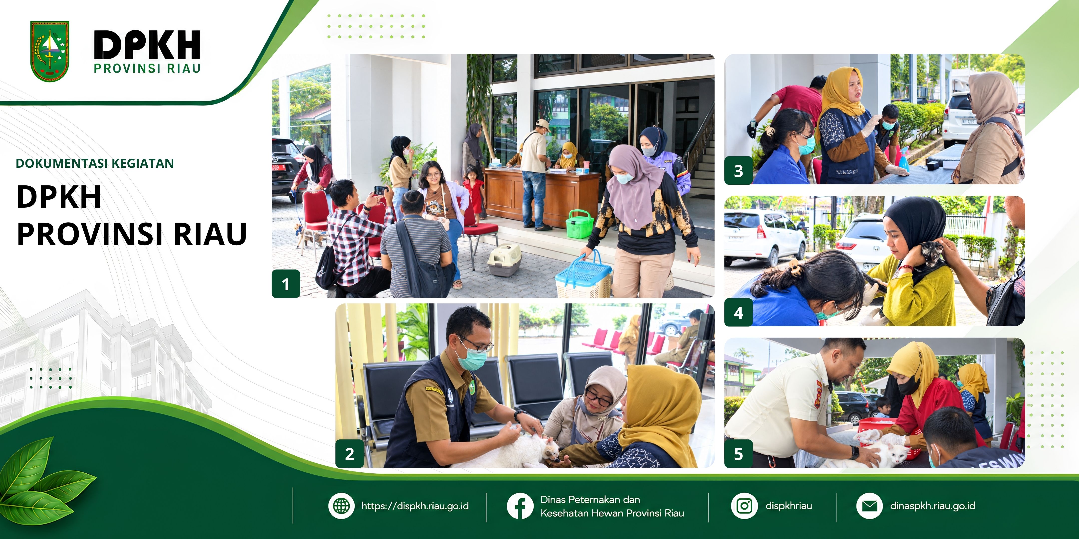 Peringati Bulan Bakti Peternakan dan WRD 2026, DPKH Riau Divaksinasi 34 HPR dan Berikan KIE