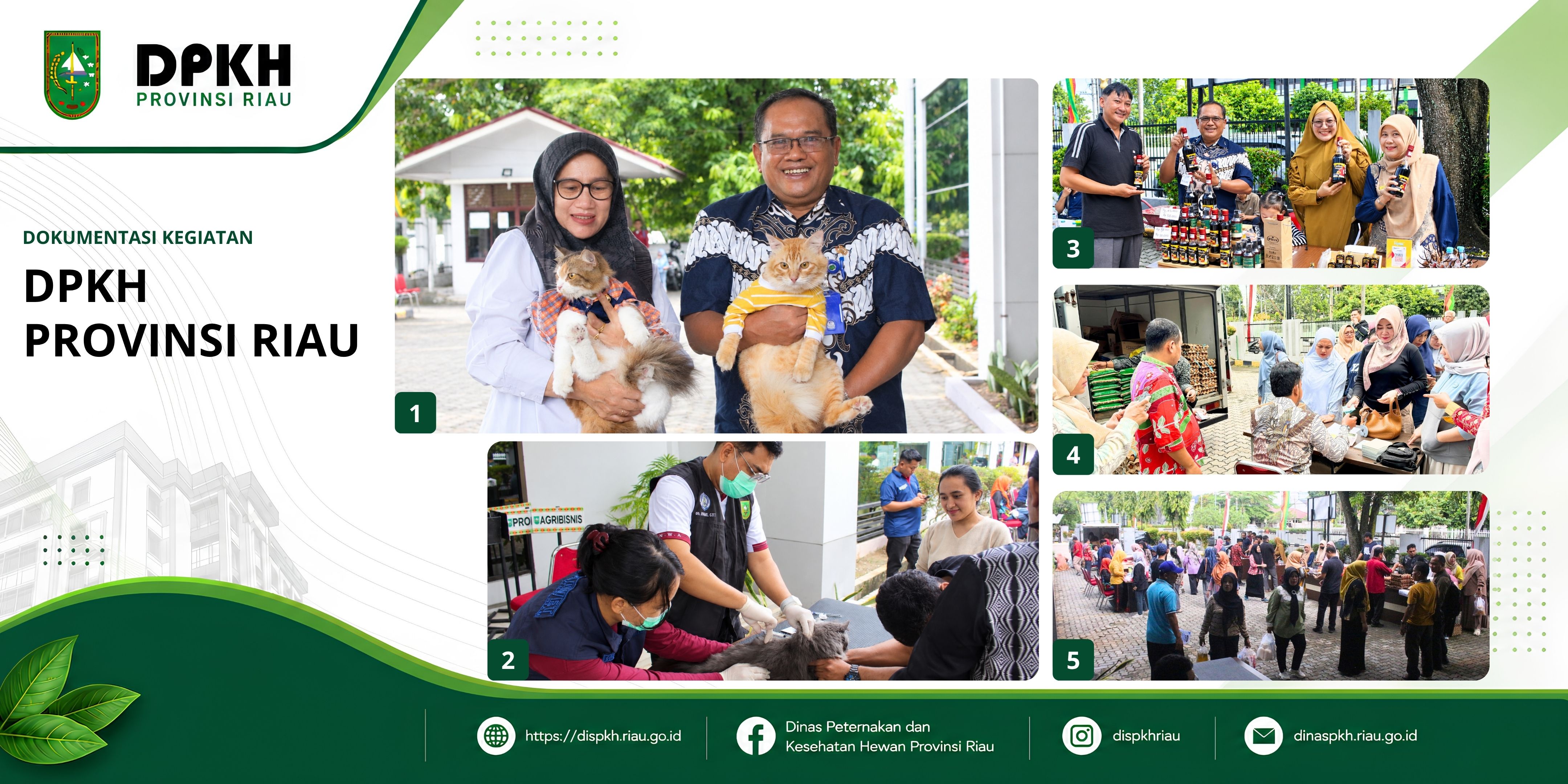 Hari Keempat WRD 2026, DPKH Riau Divaksinasi 54 HPR Sekaligus Gelar Operasi Pasar Murah