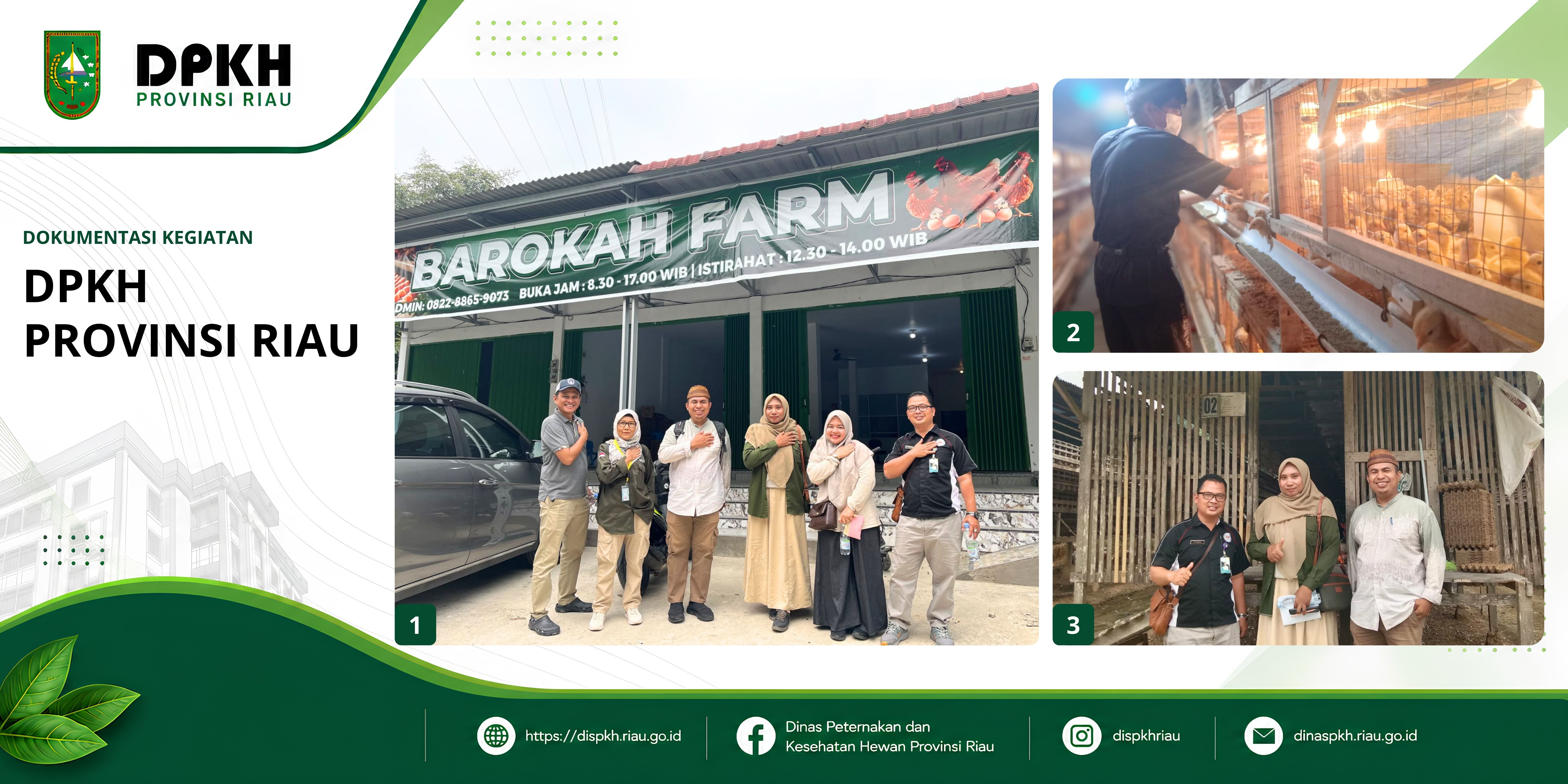 DPKH Riau melakukan pembinaan dan pengawasan ke barokah farm kampar