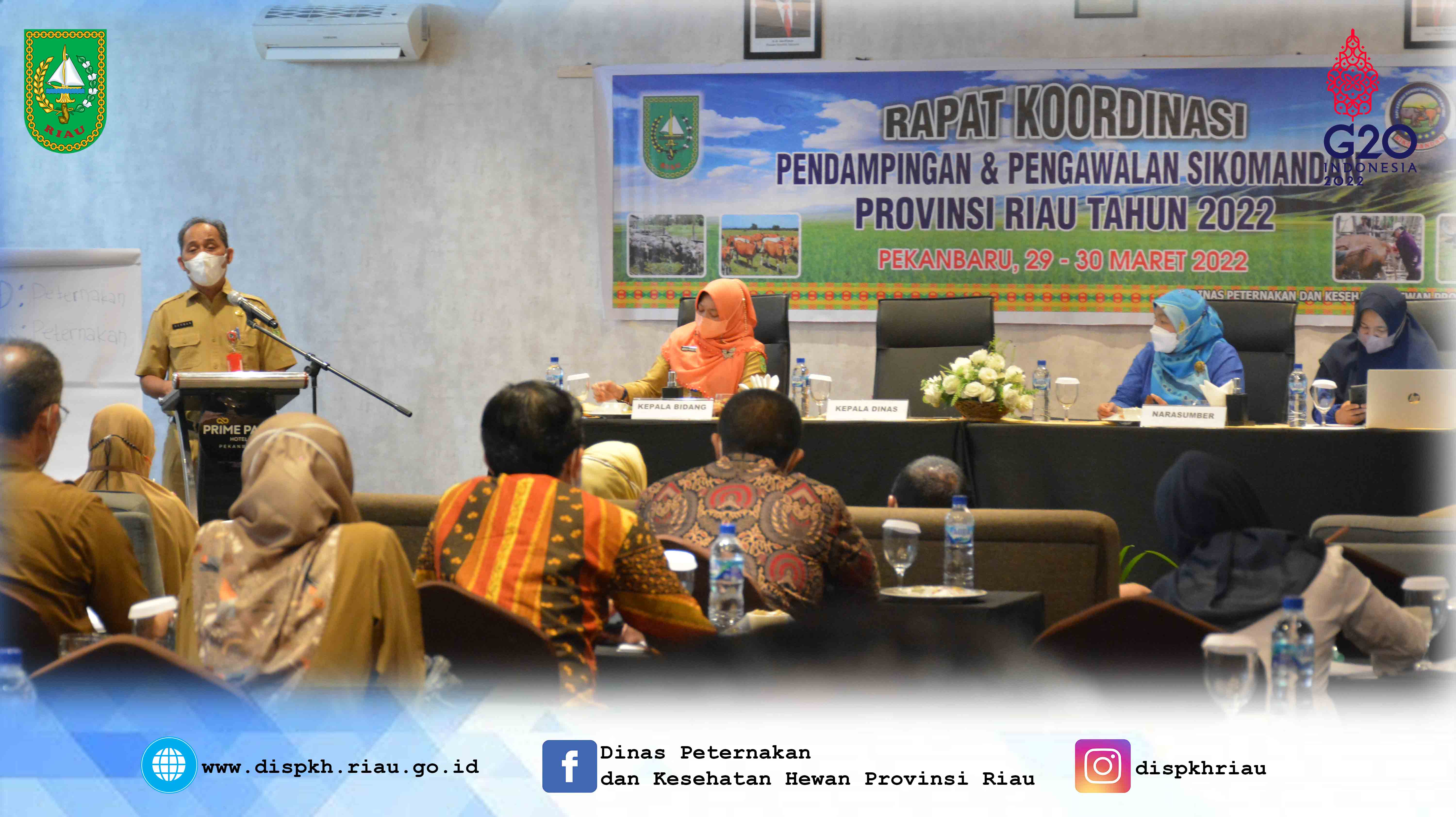 Rapat Koordinasi Pendampingan dan Pengawalan Sikomandan Provinsi Riau Tahun 2022