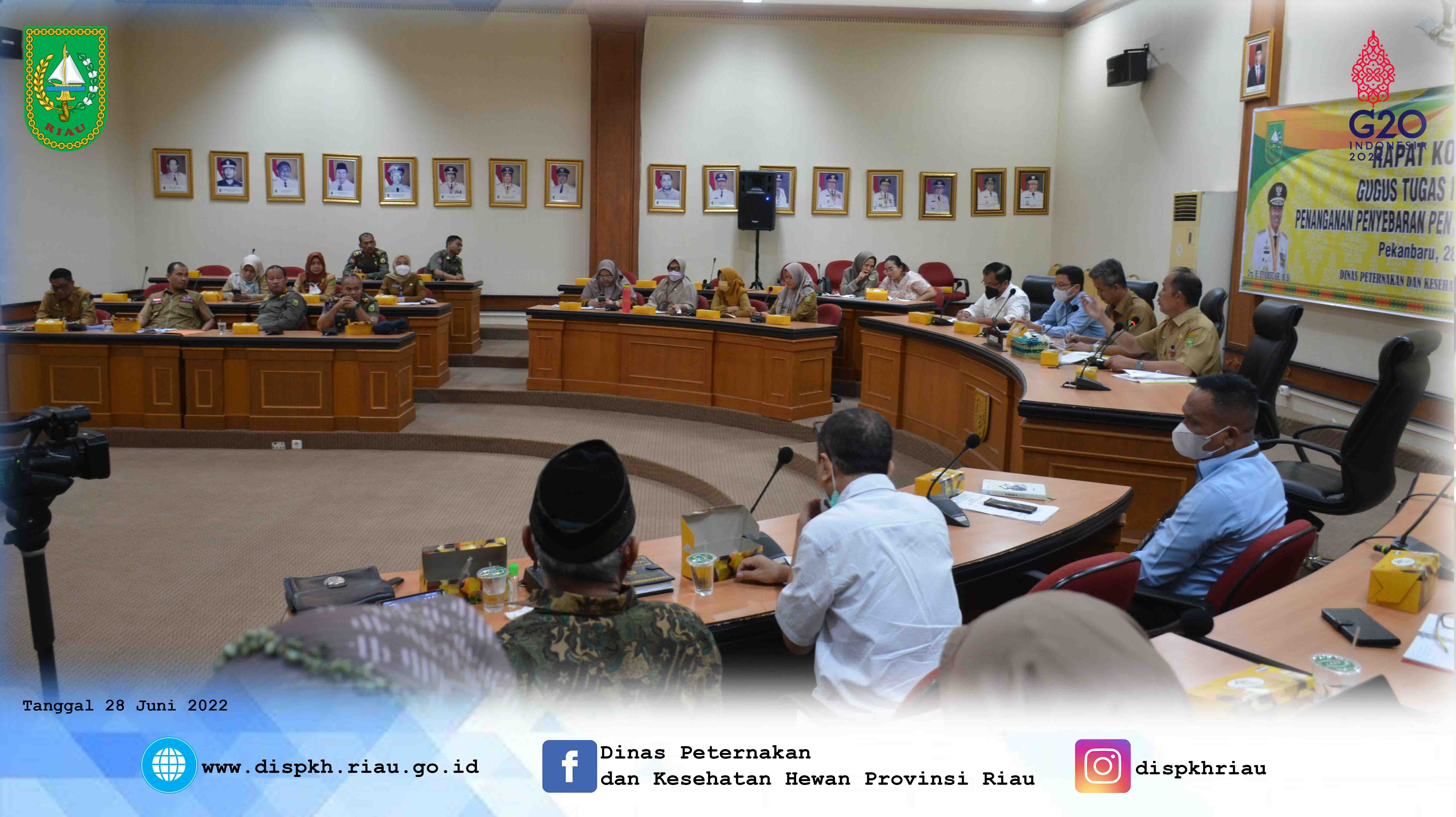Rapat Koordinasi Gugus Tugas Provinsi Riau Penanganan Penyebaran PMK