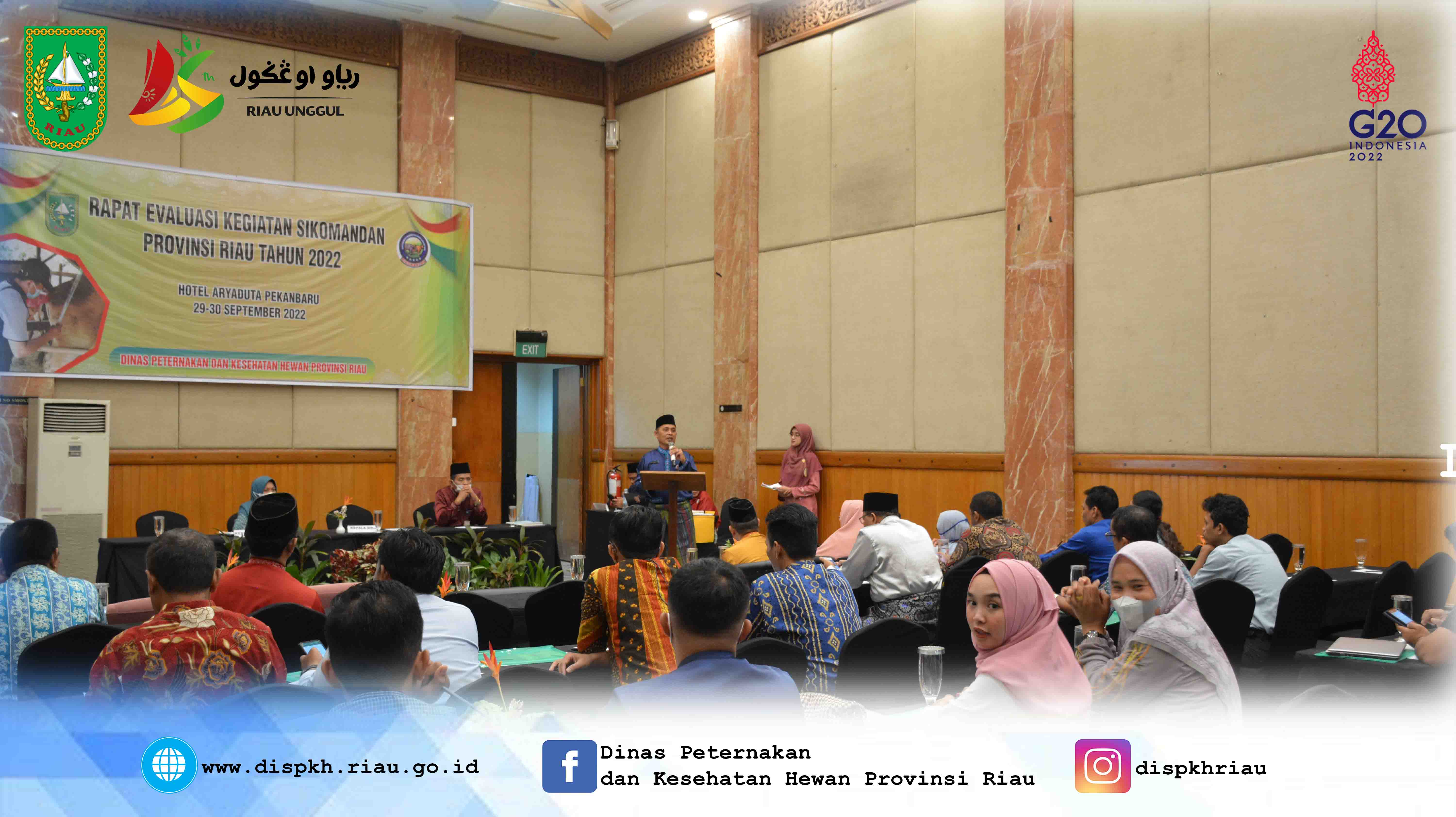 Rapat Evaluasi Kegiatan SIKOMANDAN Provinsi Riau 