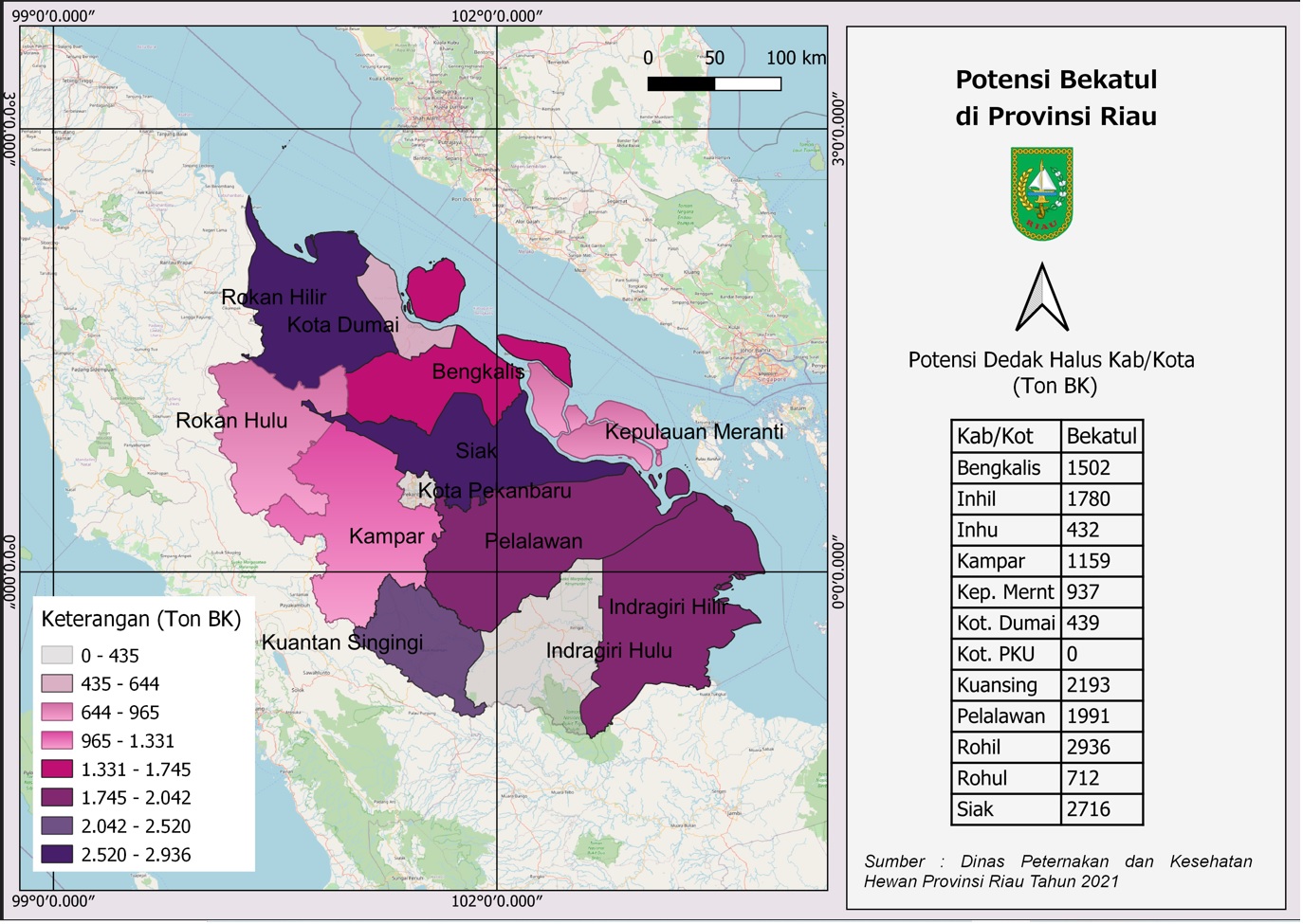 Potensi Bekatul di Provinsi Riau