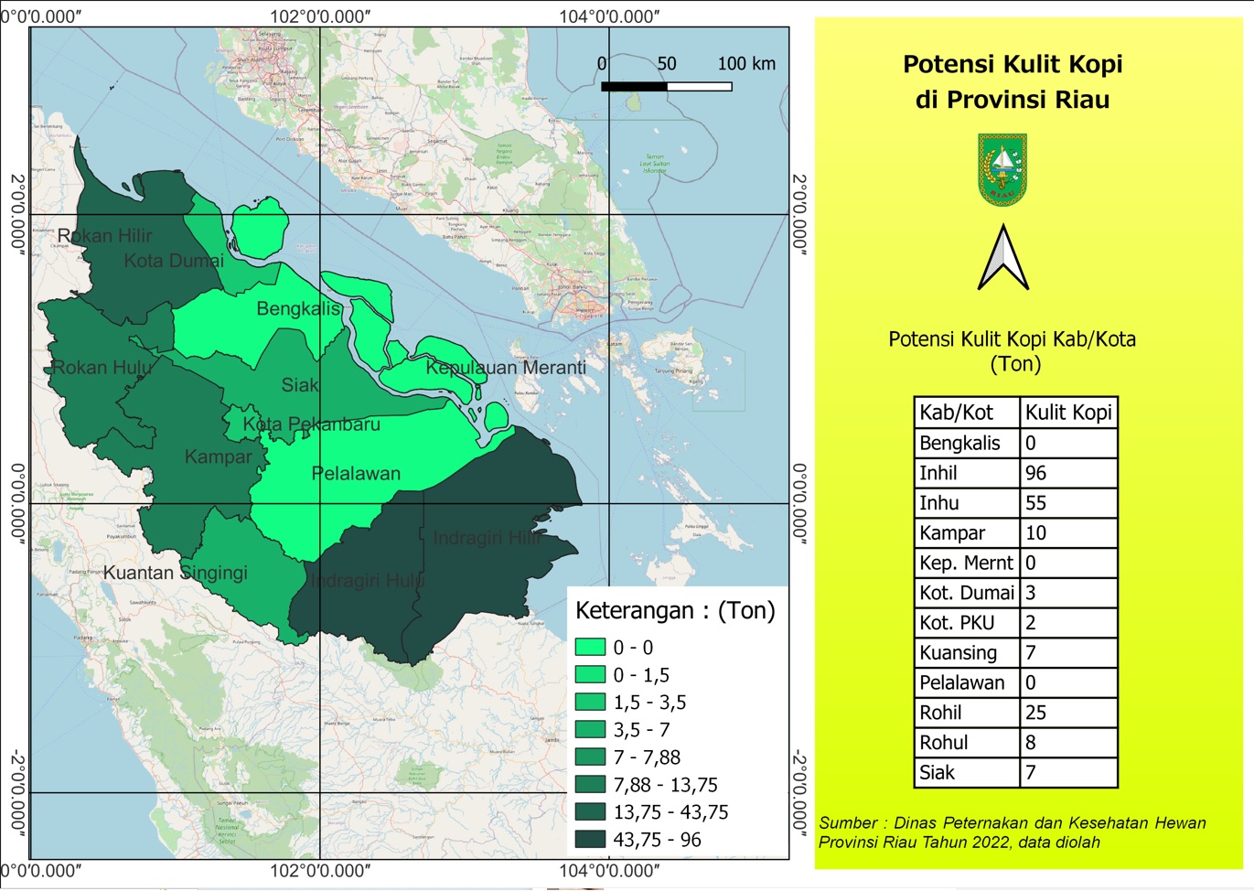 Potensi kulit Kopi Provinsi Riau