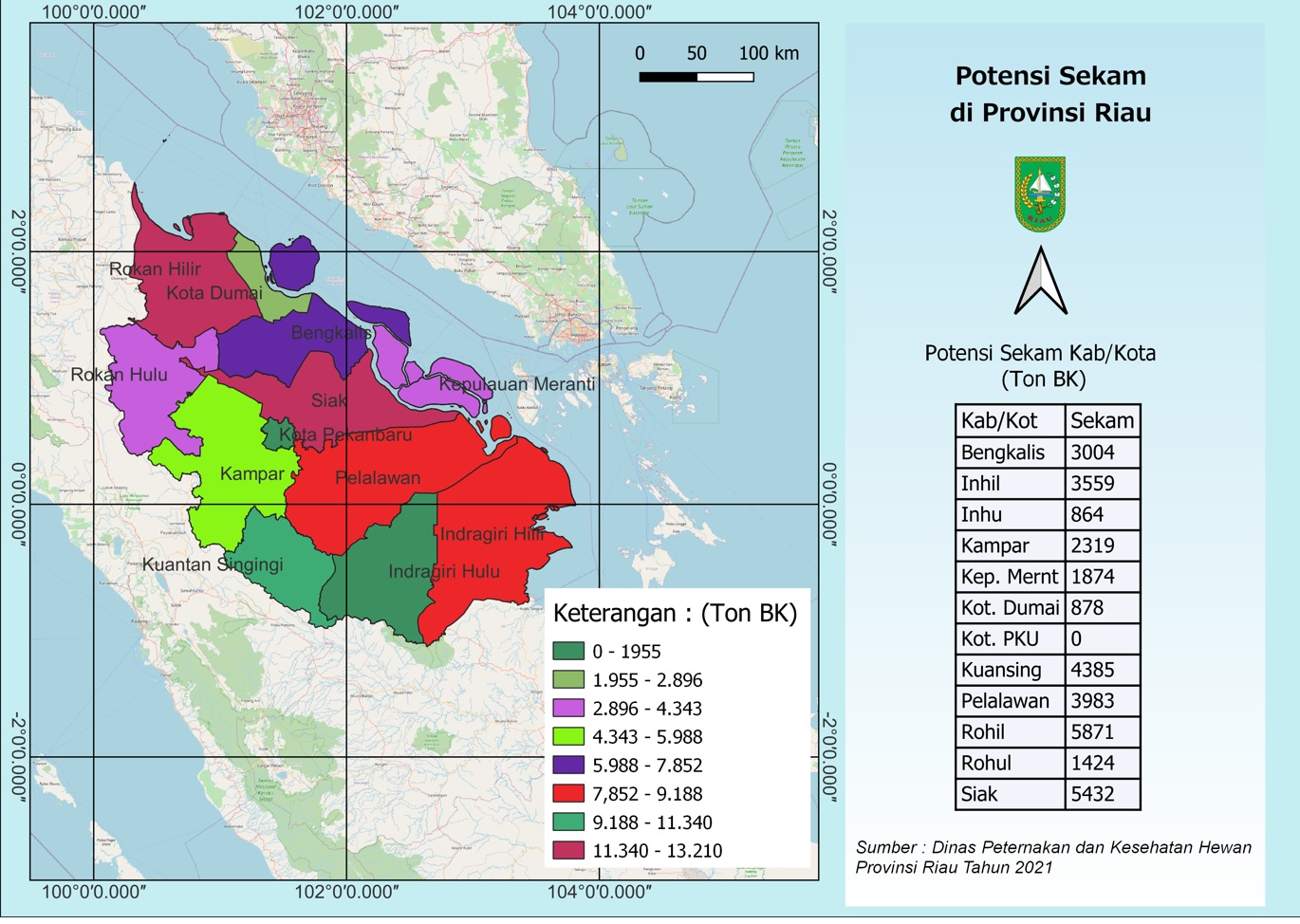Potensi Sekam Provinsi Riau