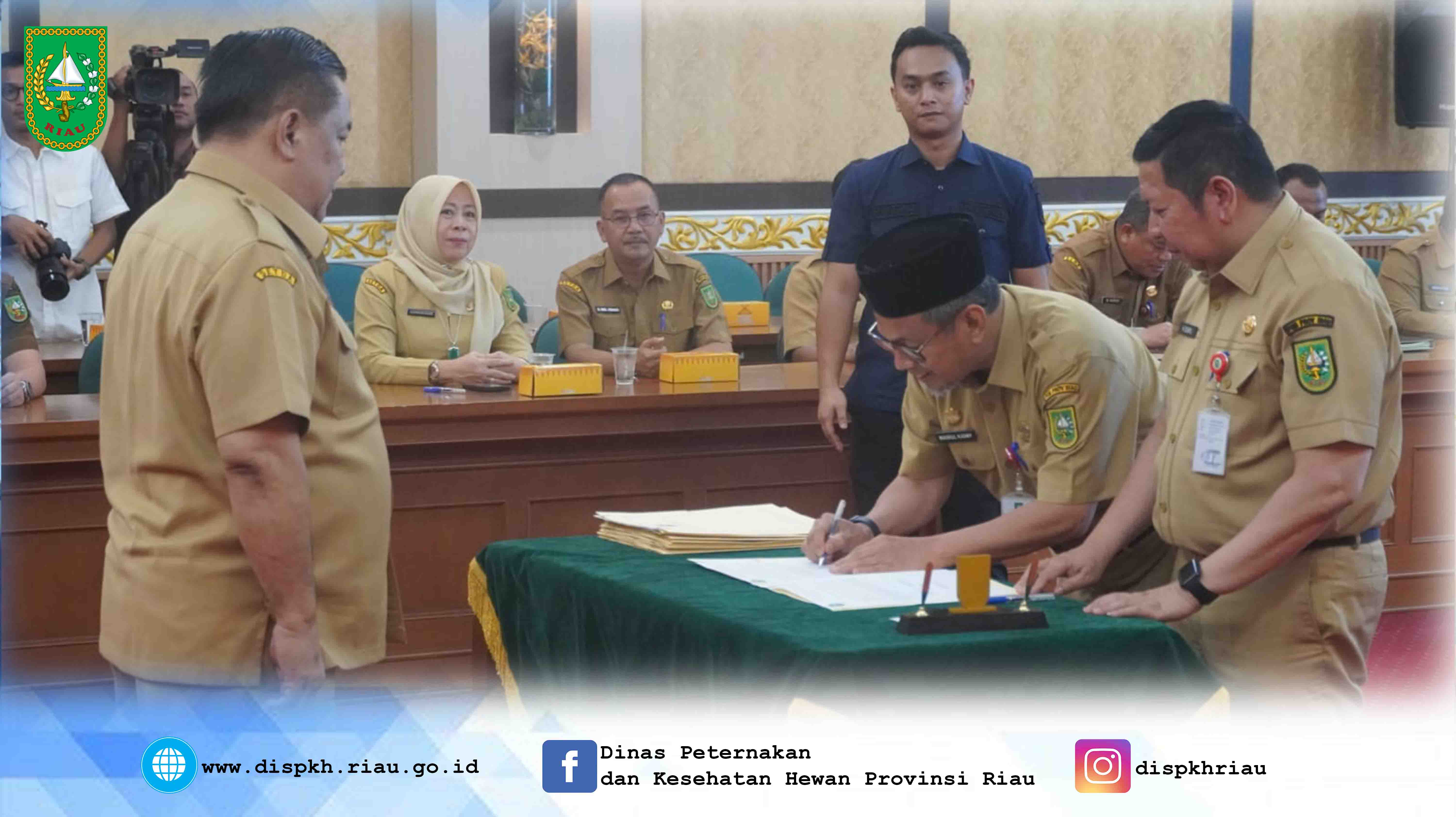 Sertijab Pejabat Tinggi Pertama (PTP) di Lingkungan Pemerintah Provinsi Riau