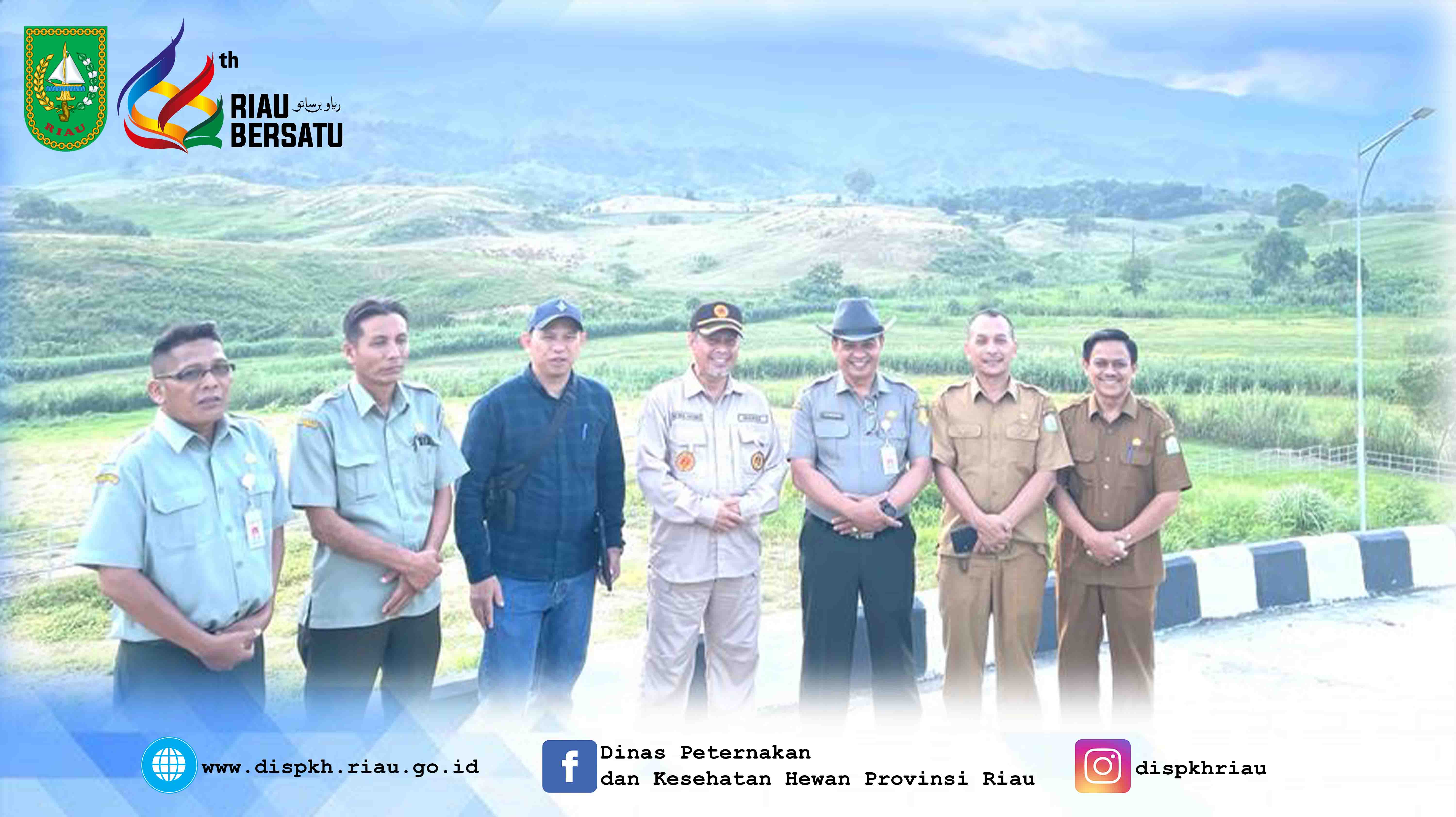Kepada Dinas Peternakan dan Kesehatan Hewan Provinsi Riau juga mengunjungi BPTU HPT Indrapuri Aceh