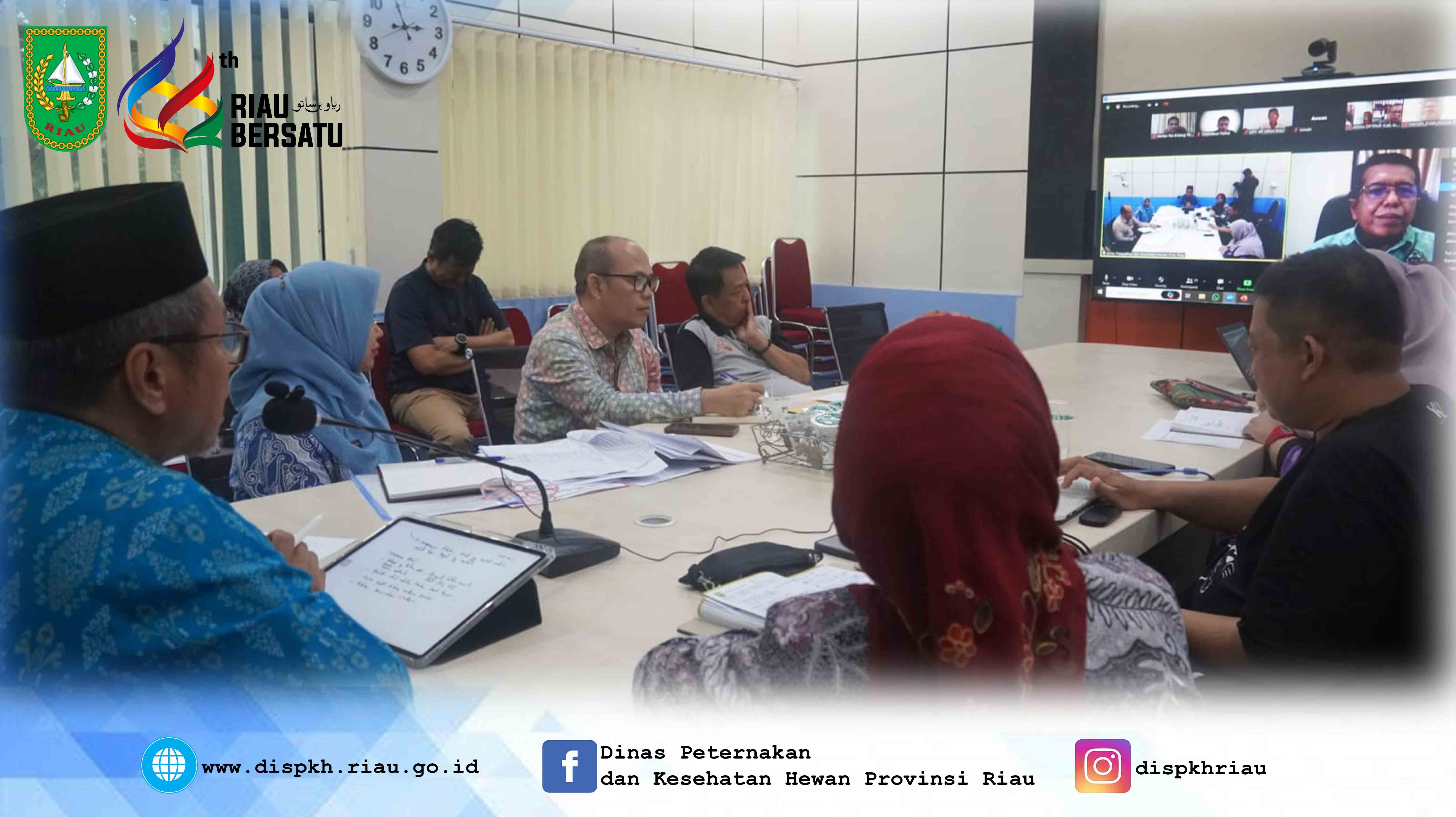 Rapat pembahasan Persiapan Program Kegiatan Pembangunan Peternakan dan Kesehatan Hewan di Provinsi Riau Tahun 2024