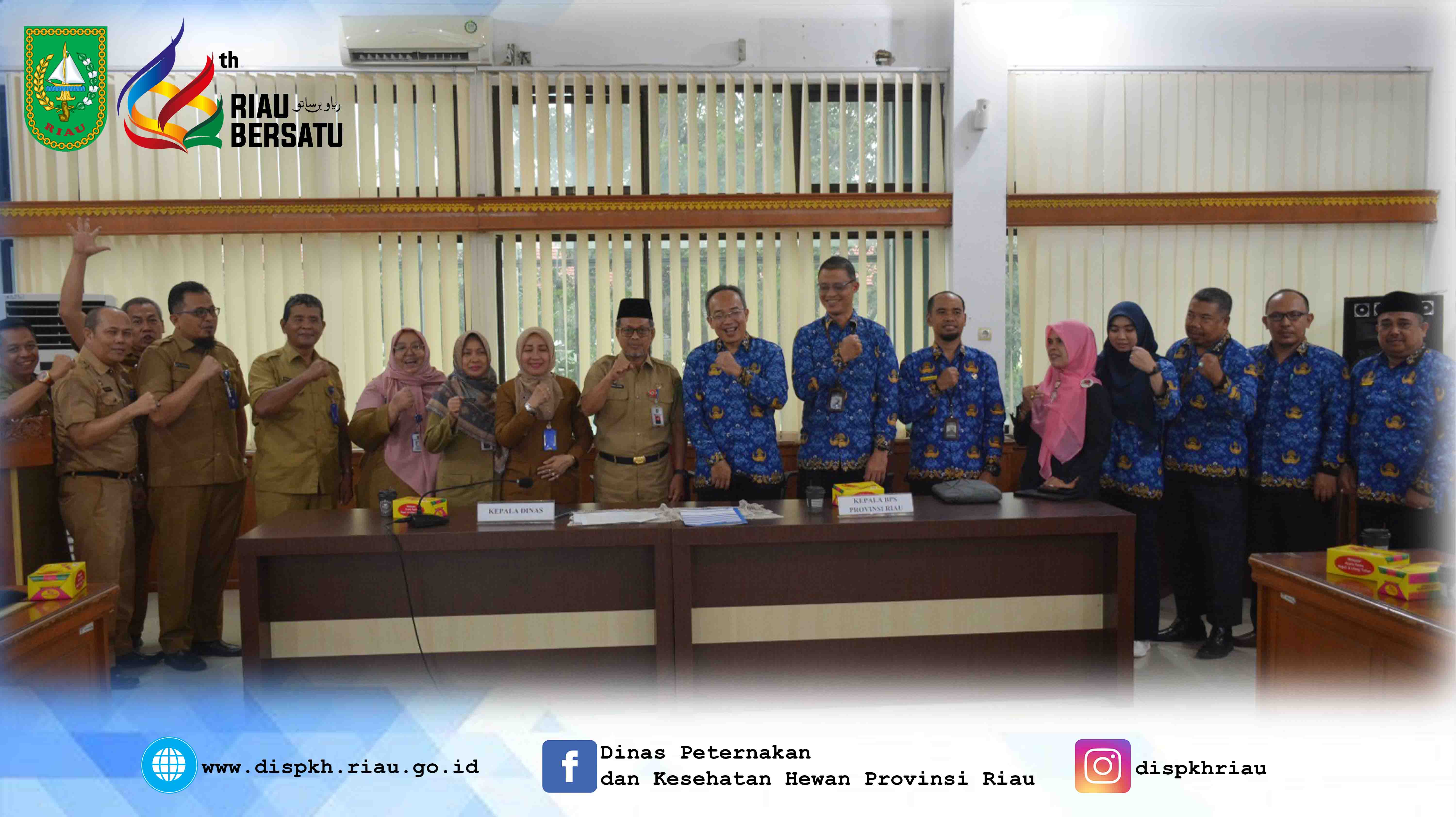 Rapat Koordinasi dan Audiensi bersama BPS Provinsi Riau terkait hasil ST 2023