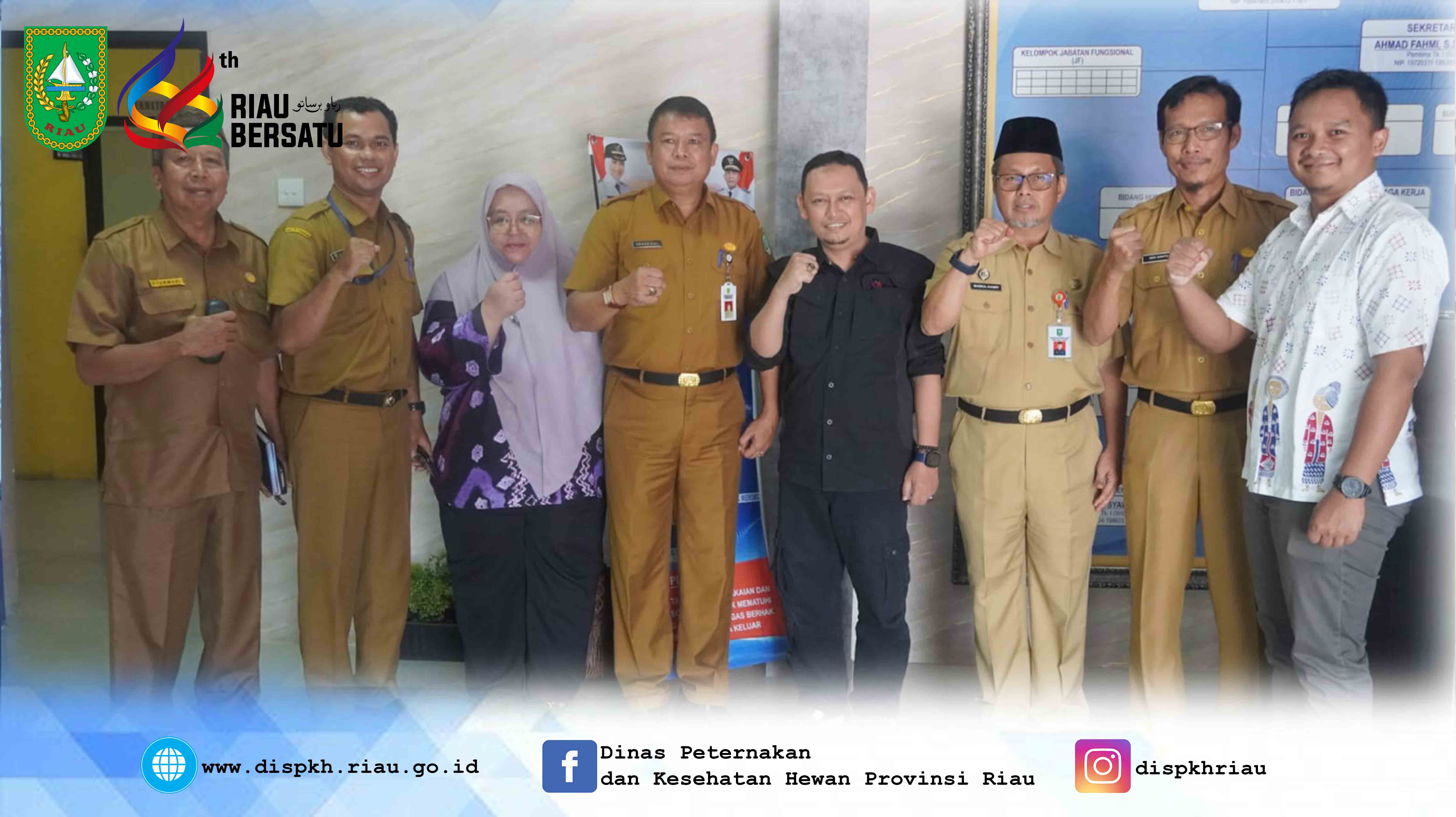 Audiensi Kepala Dinas Peternakan dan Kesehatan Hewan Provinsi Riau 