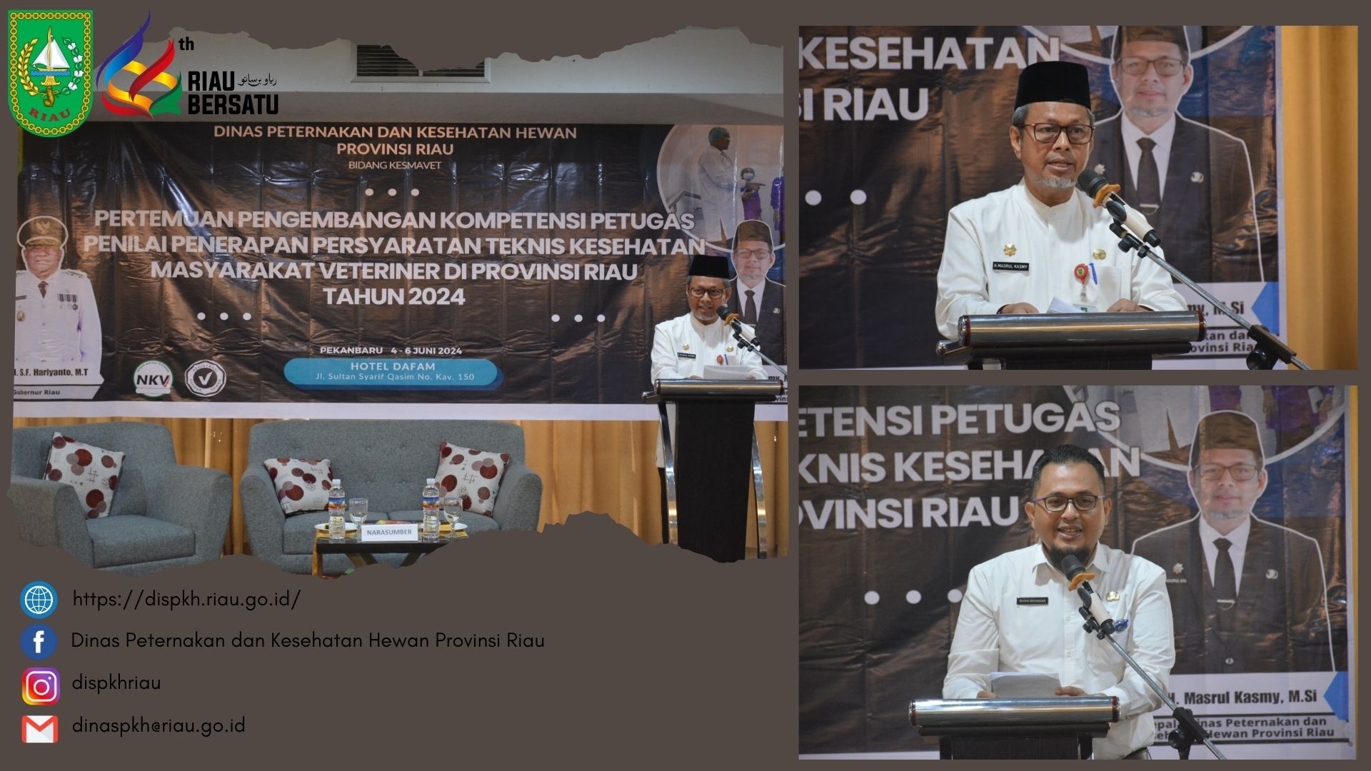 Pertemuan Pengembangan Kompetensi Petugas Penilaian Penerapan Persyaratan Teknis Kesehatan Masyarakat Veteriner di Provinsi Riau tahun 2024