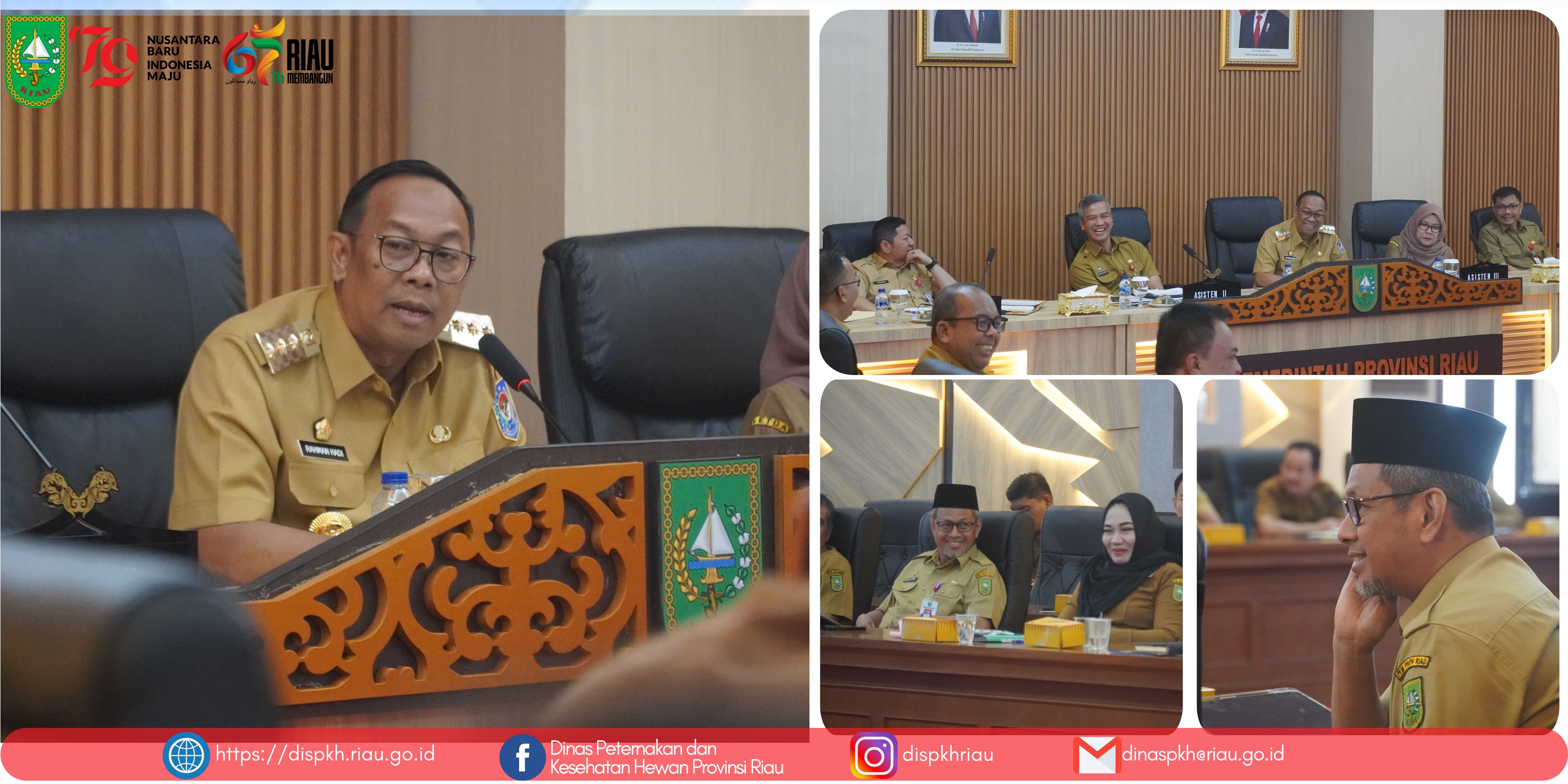 Silaturahmi Penjabat Gubernur Riau dan sekaligus Pertemuan terkait Pelaksanaan APBD dan APBN T.A 2024