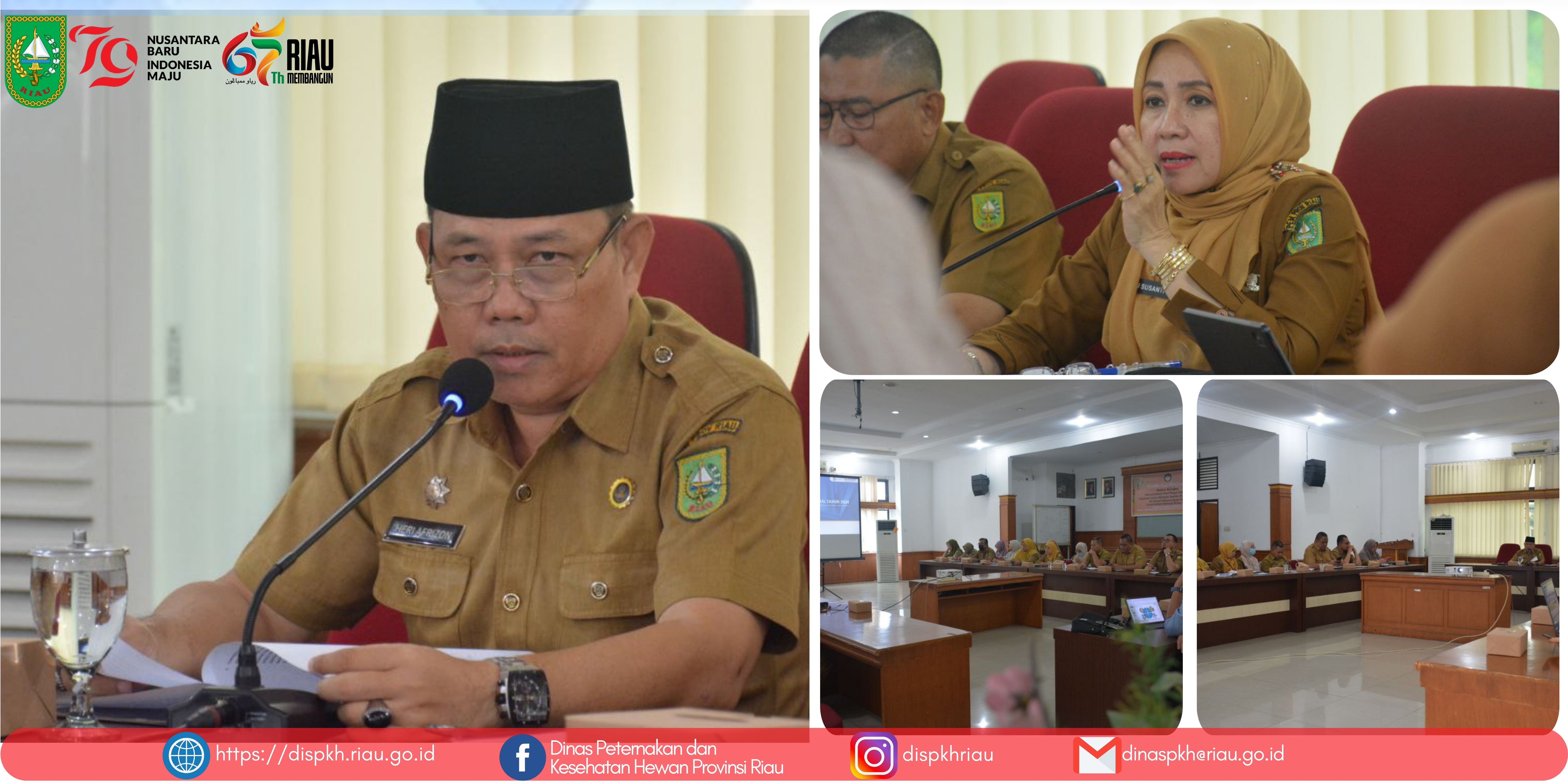 Plt. Kepala Dinas Bapak Drs. Heri Afrizon, M.Si membuka dan memimpin Rapat Pelaksanaan GO Dinas