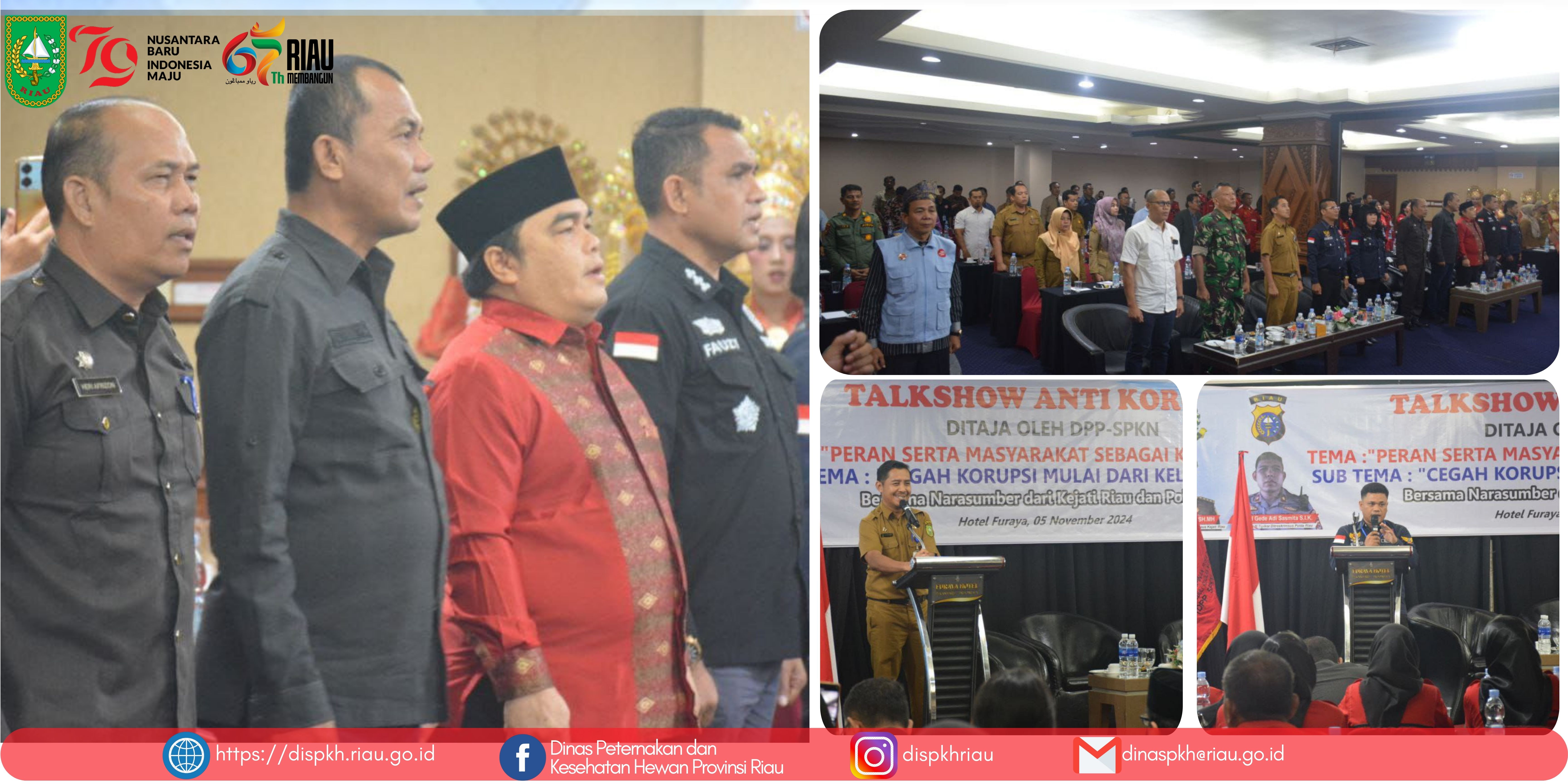 Plt. Kepala Dinas Peternakan dan Kesehatan Hewan Provinsi Riau, Bapak Drs. Heri Afrizon, M.Si, Menghadiri Acara kegiatan Rakernas I di Hotel Furaya Pekanbaru