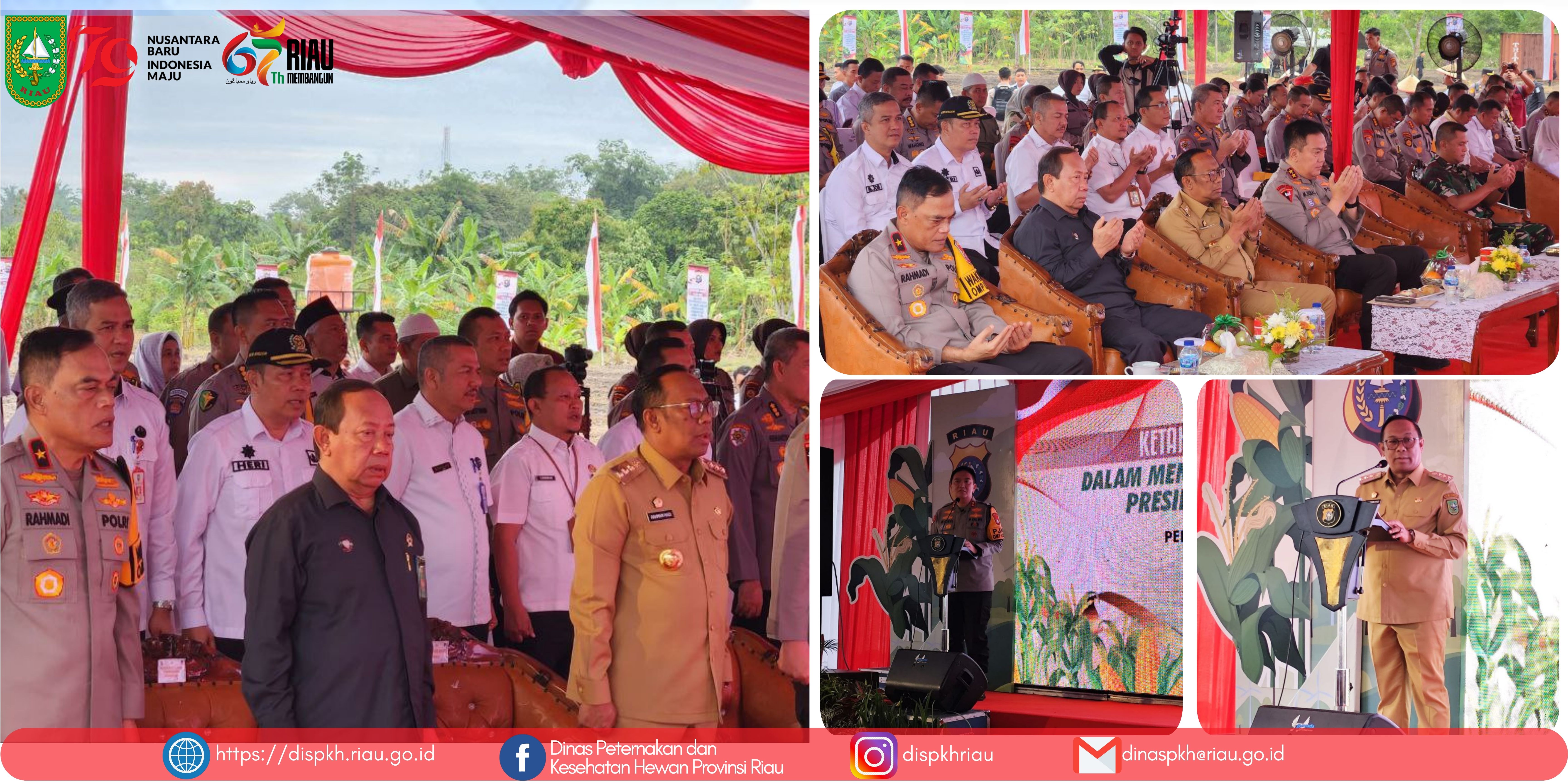 Kick Off Ketahanan Pangan Polda Riau dalam Rangka Implementasi 8 Program Prioritas Presiden Republik Indonesia