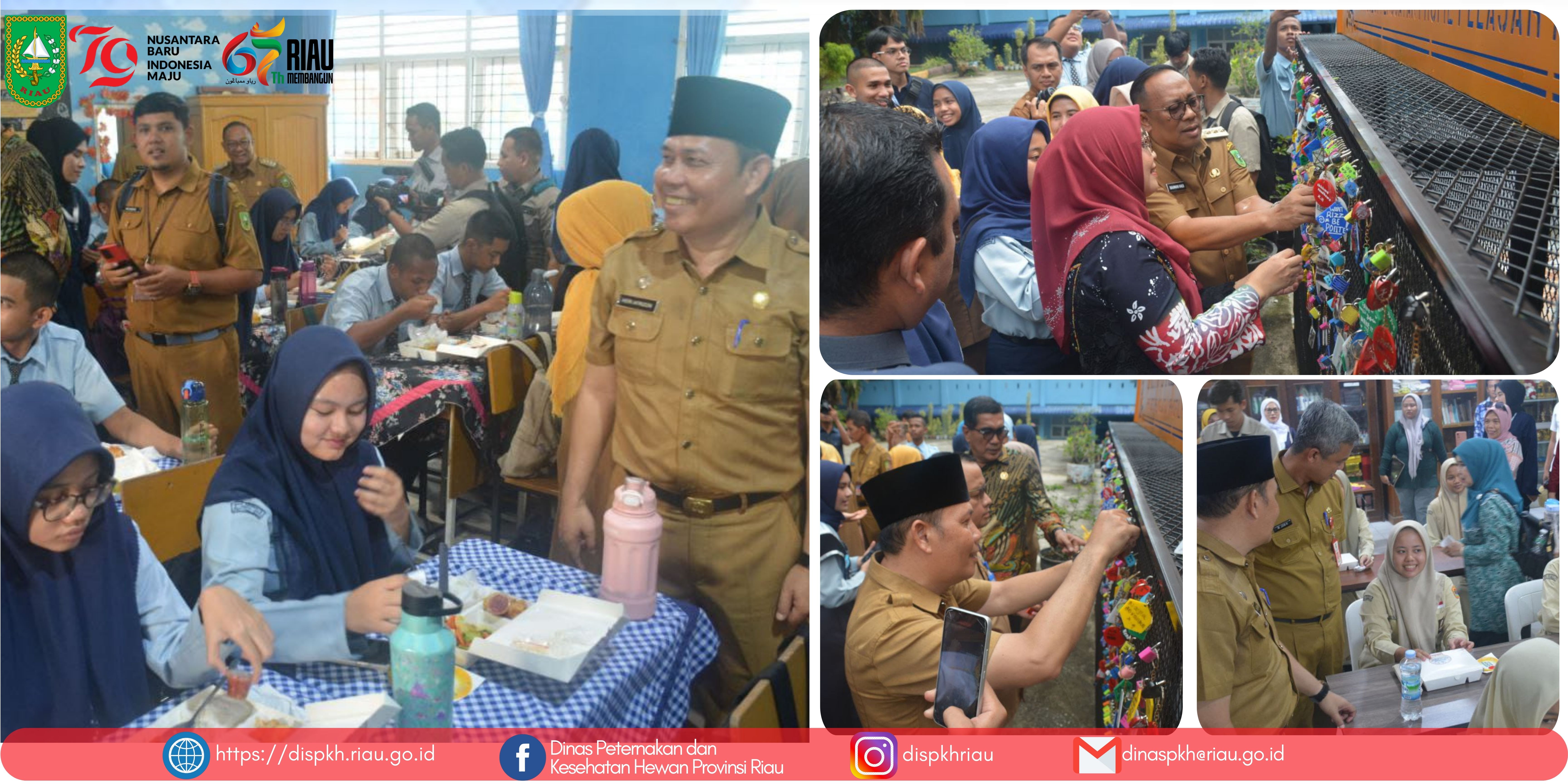 Simulasi Kedua Program Makan Bergizi dan Makan Gratis di SMA Negeri 8 Pekanbaru dan SMK Negeri 3 Pekanbaru