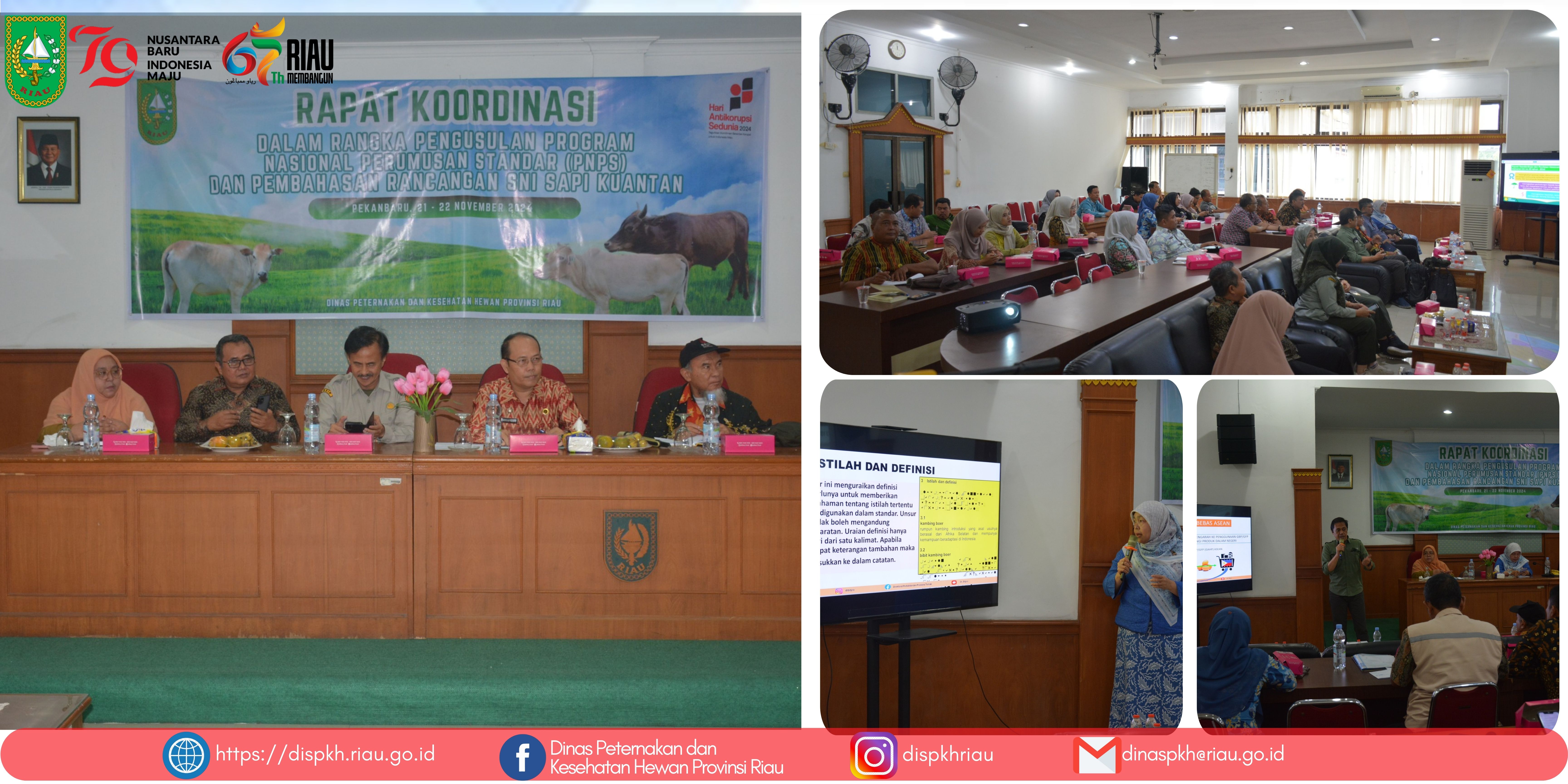  Rapat Koordinasi dalam rangka pengusulan Program Nasional Perumusan Standar (PNPS) dan pembahasan Rancangan SNI Sapi Kuantan