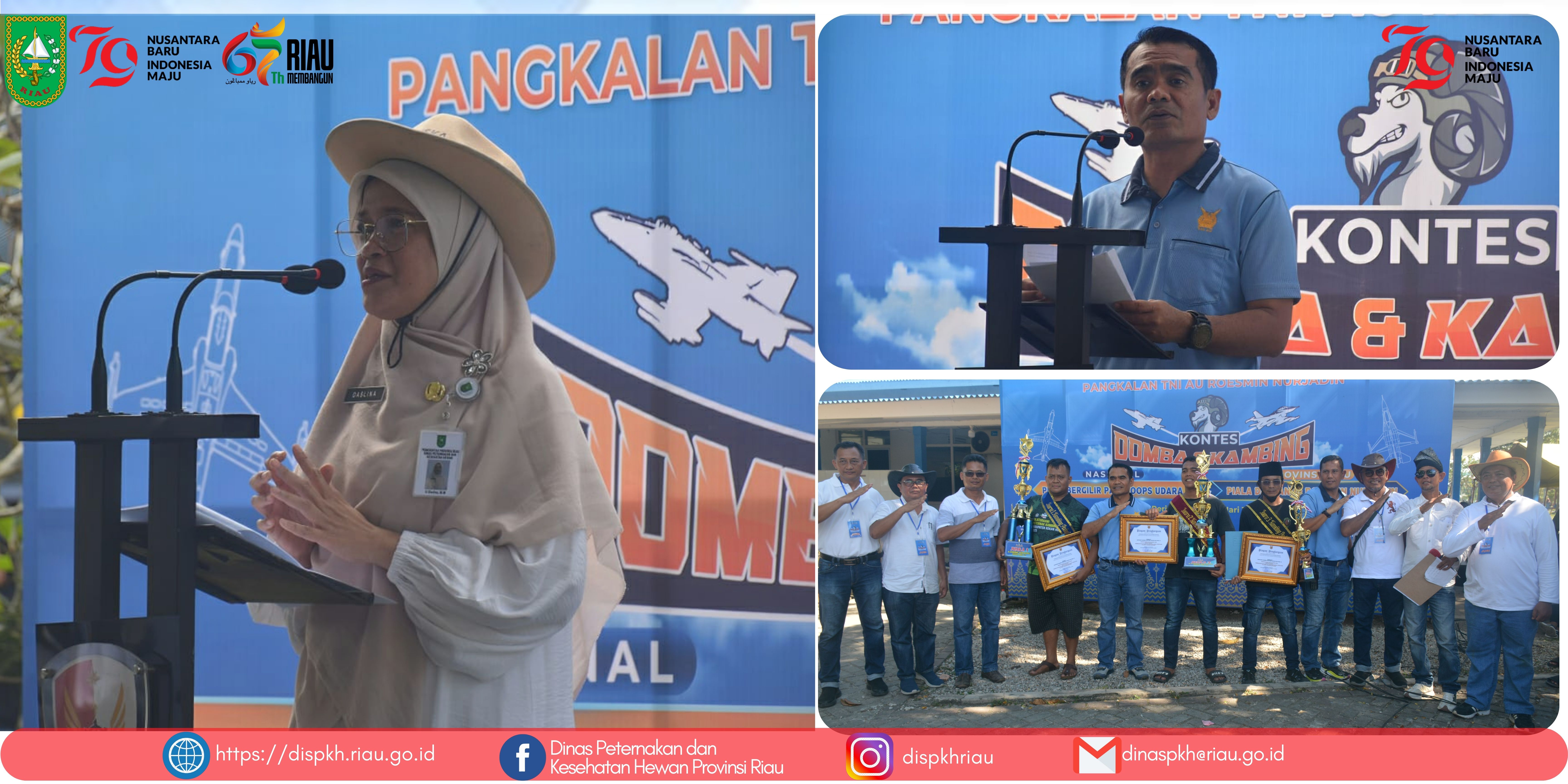 Kontes Domba dan Kambing Nasional 2025: Sinergi Lanud Roesmin Nurjadin, HPDKI, dan Dinas PKH Riau Dorong Kemajuan Peternakan di Provinsi Riau